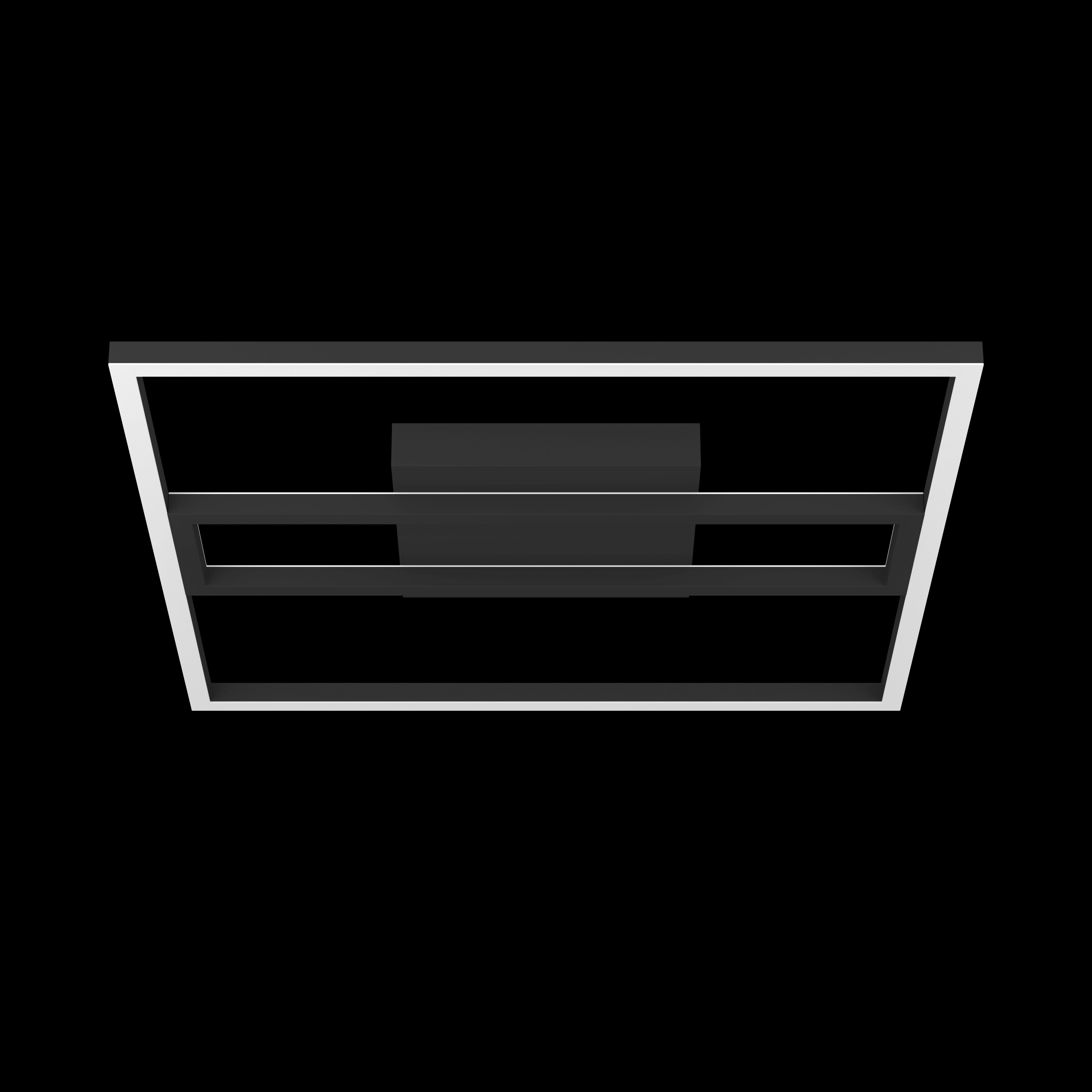 eglo connect calagrano z smart square black ceiling flush 45cm living room image