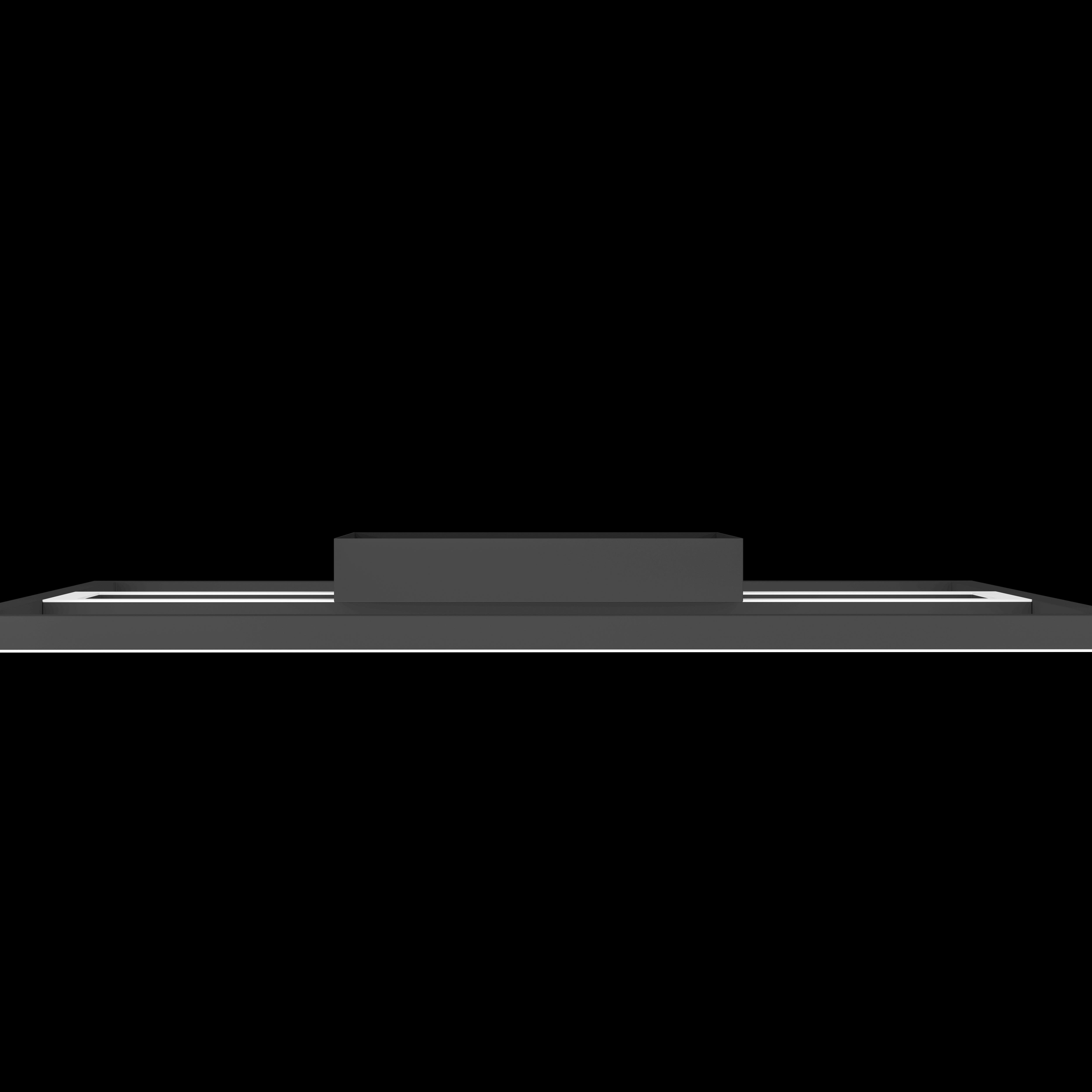 eglo connect calagrano z smart square black ceiling flush 45cm Kitchen Lighting Close Up