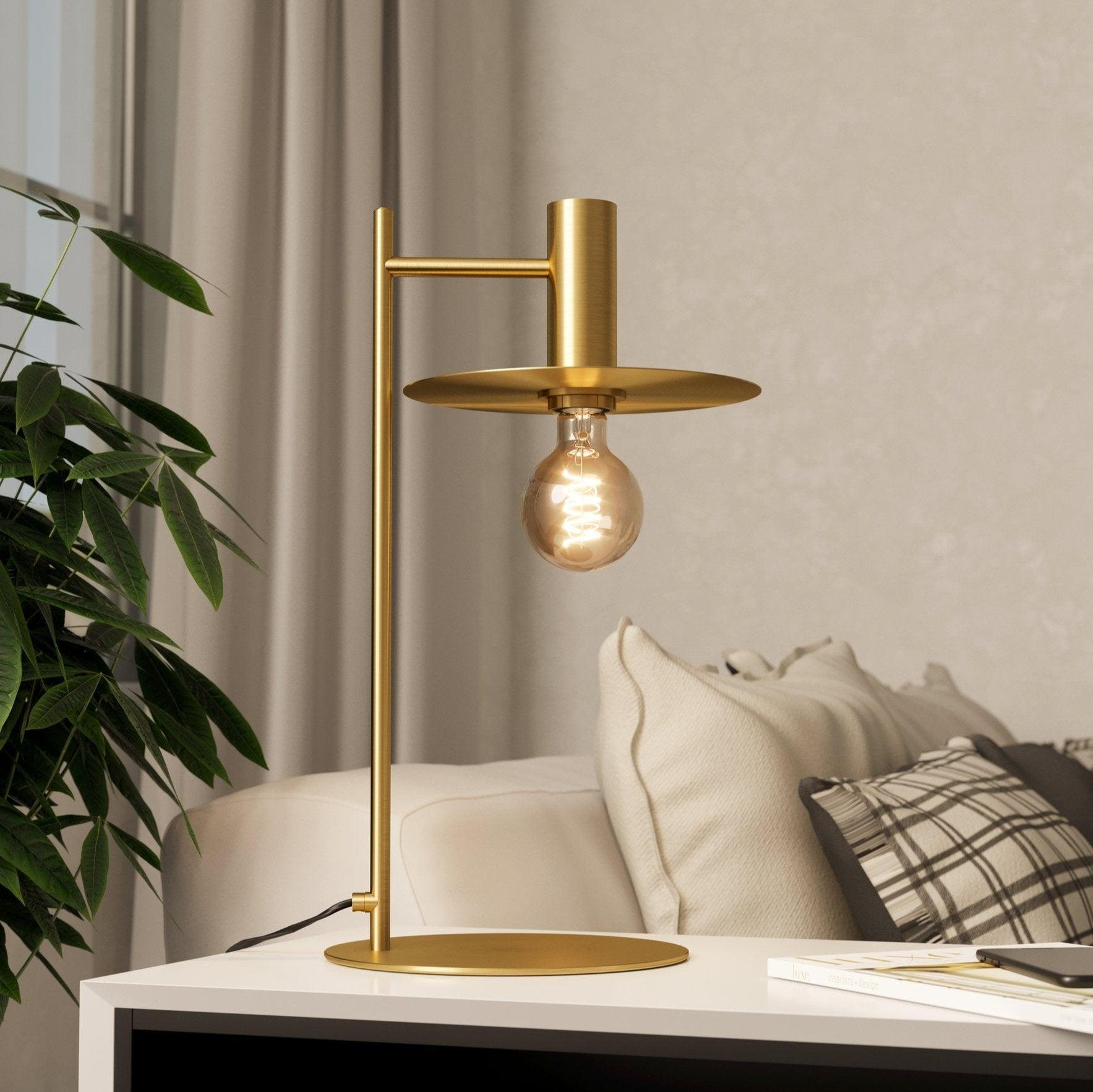 eglo escandell brass table lamp