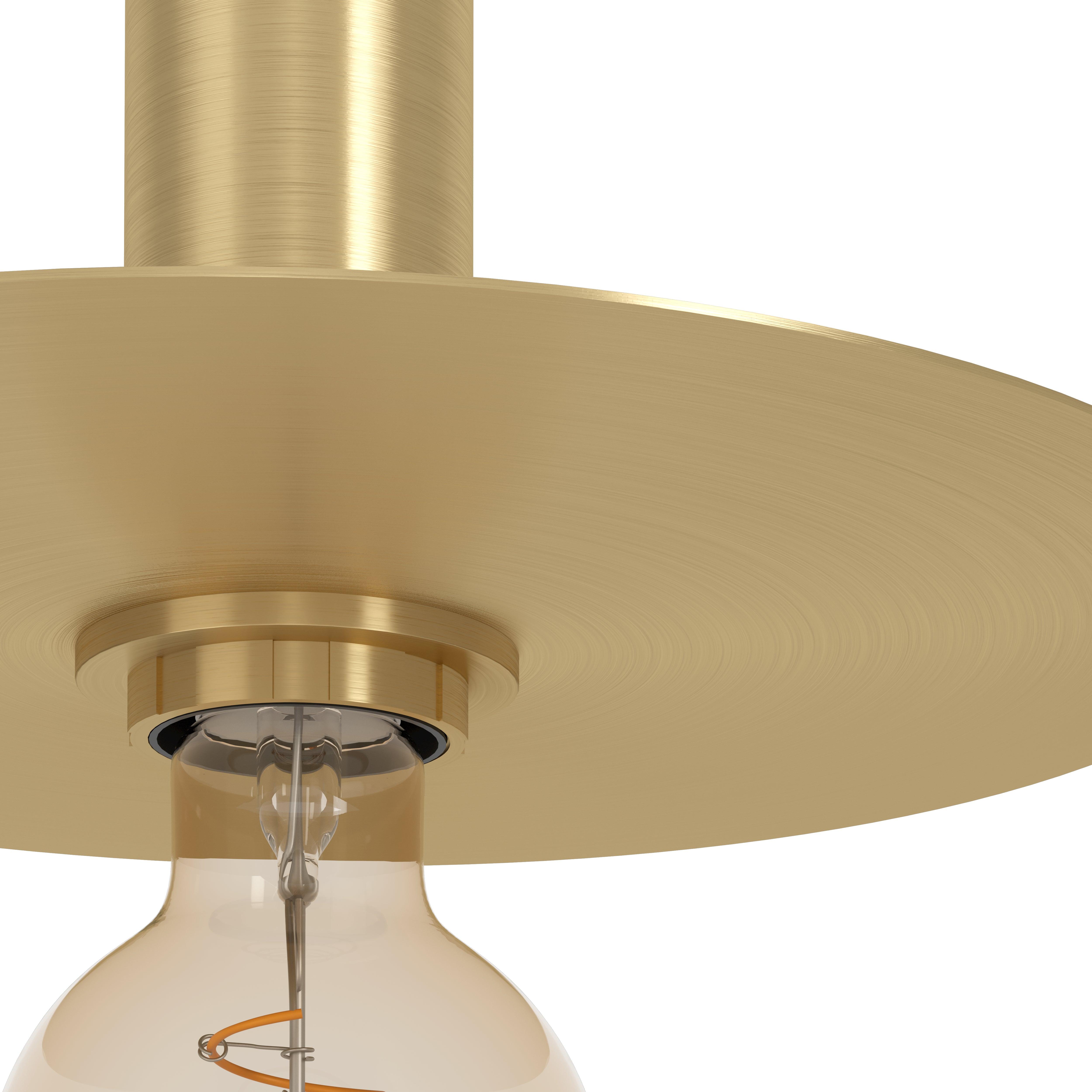 eglo escandell modern brass floor lamp Kitchen Lighting Close Up
