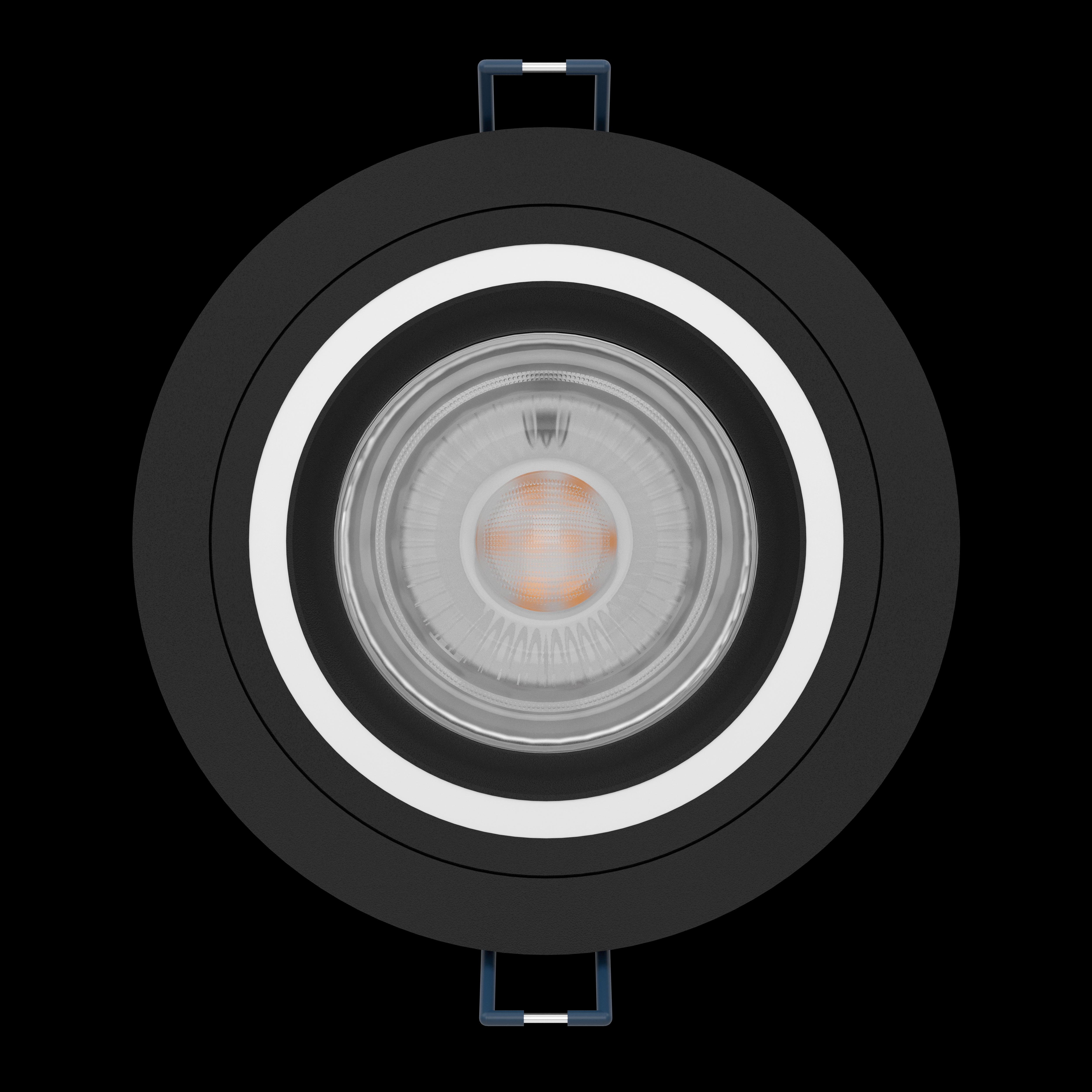 eglo carosso z black round smart led recessed spot light kitchen lighting