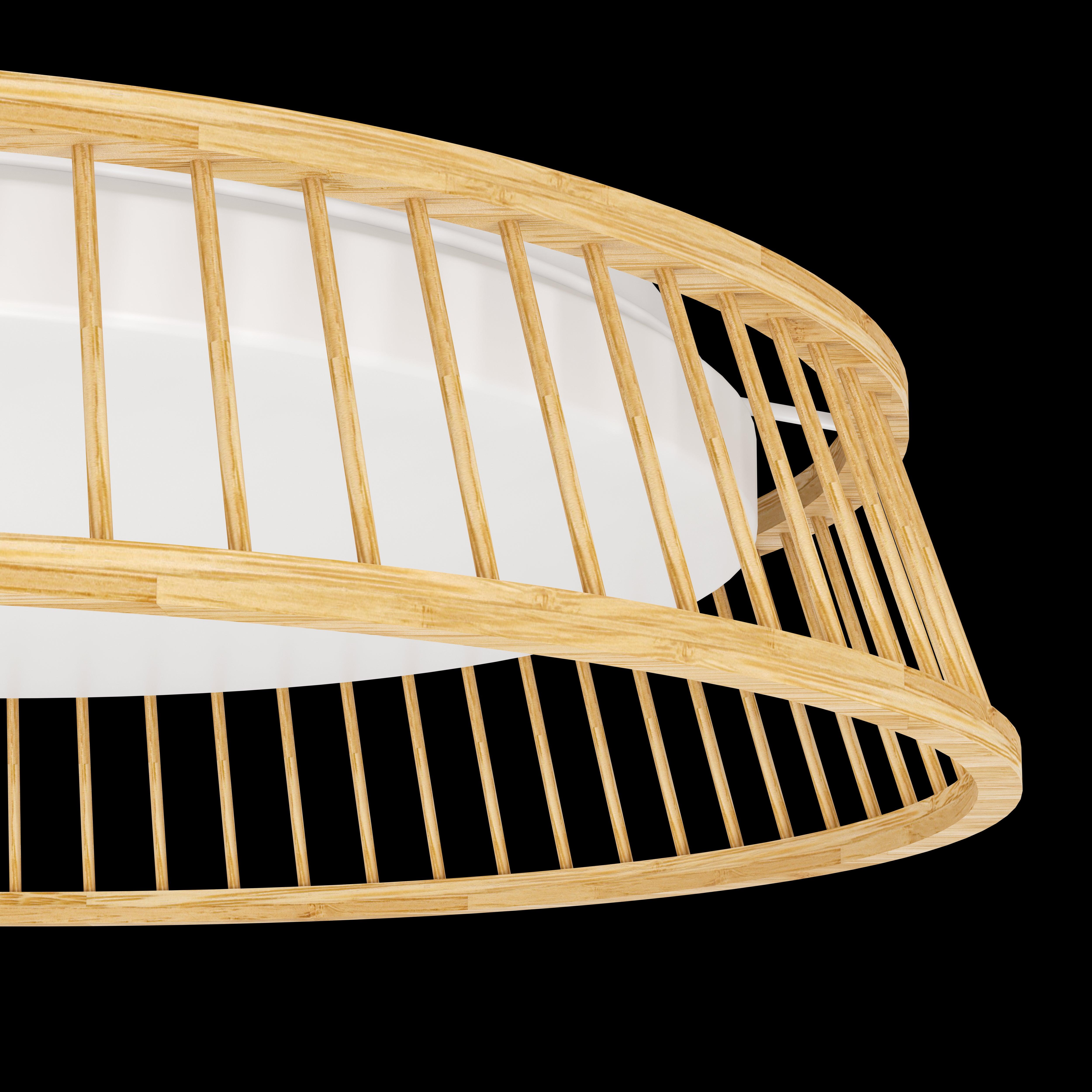 eglo luppineria led wooden flush ceiling light 45cm kitchen lighting