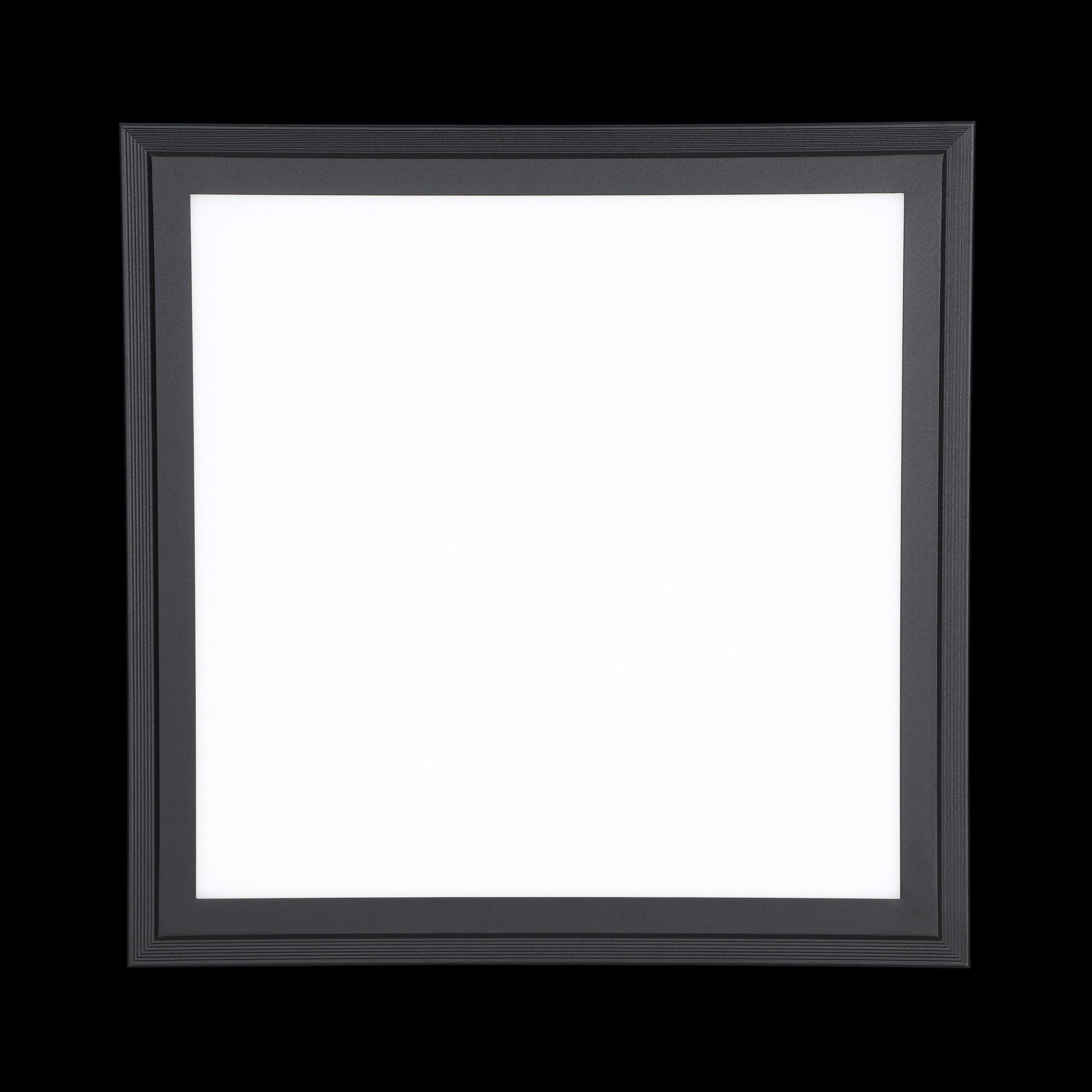 eglo salobrena 1 led black square flush 30cm kitchen lighting