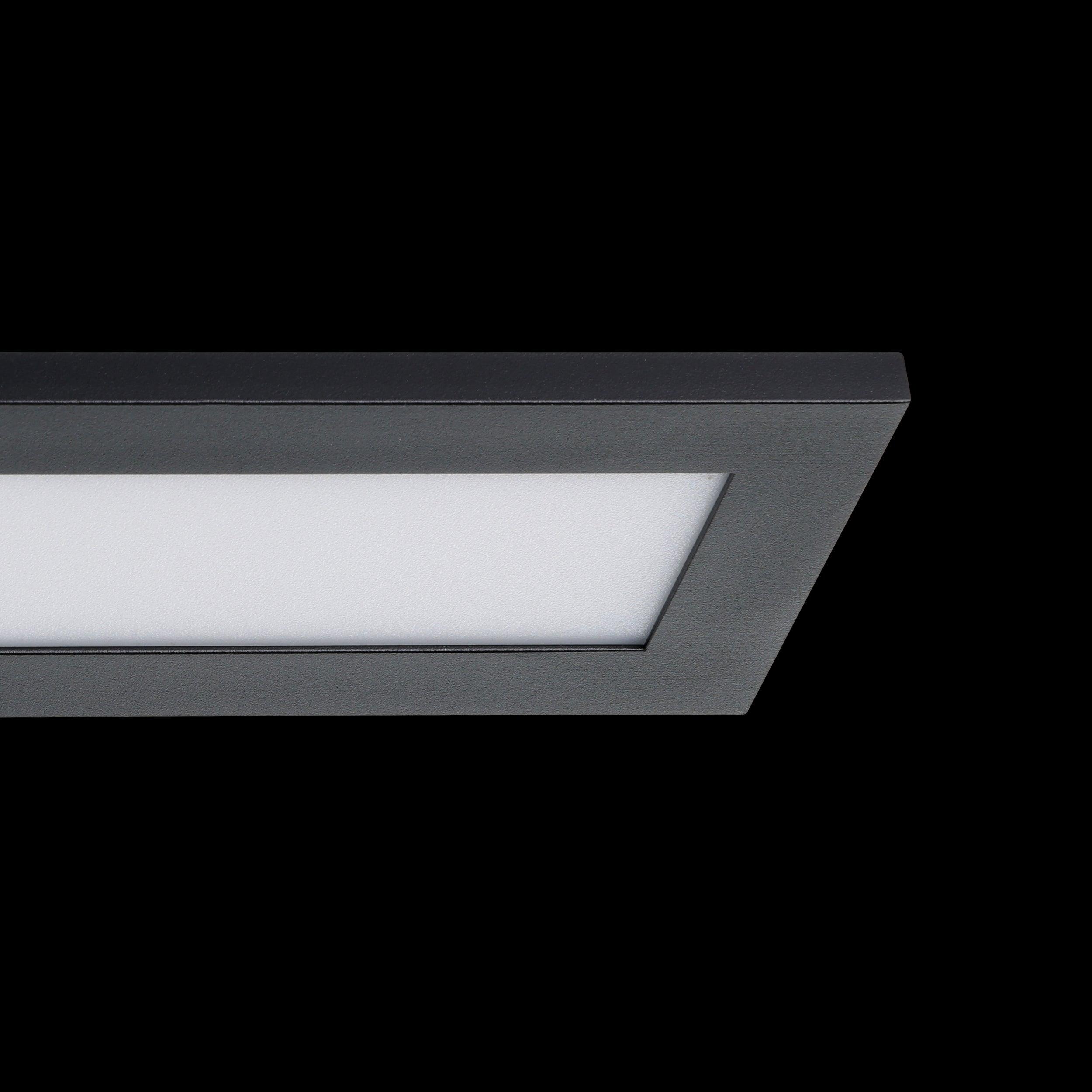 eglo salobrena 1 led slim rectangular black ceiling flush light Kitchen Lighting Close Up