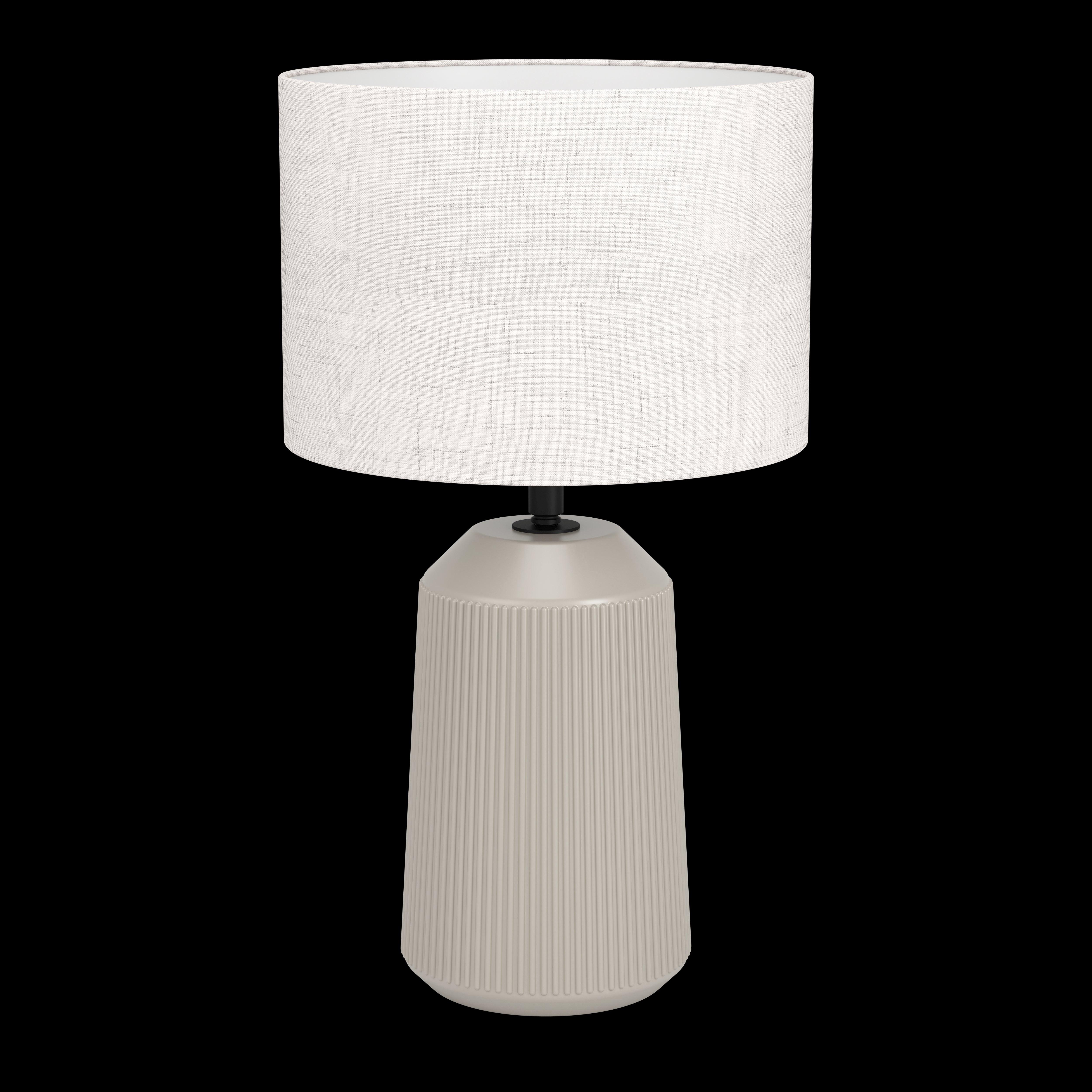 eglo capalbio sand ceramic table lamp white shade kitchen lighting
