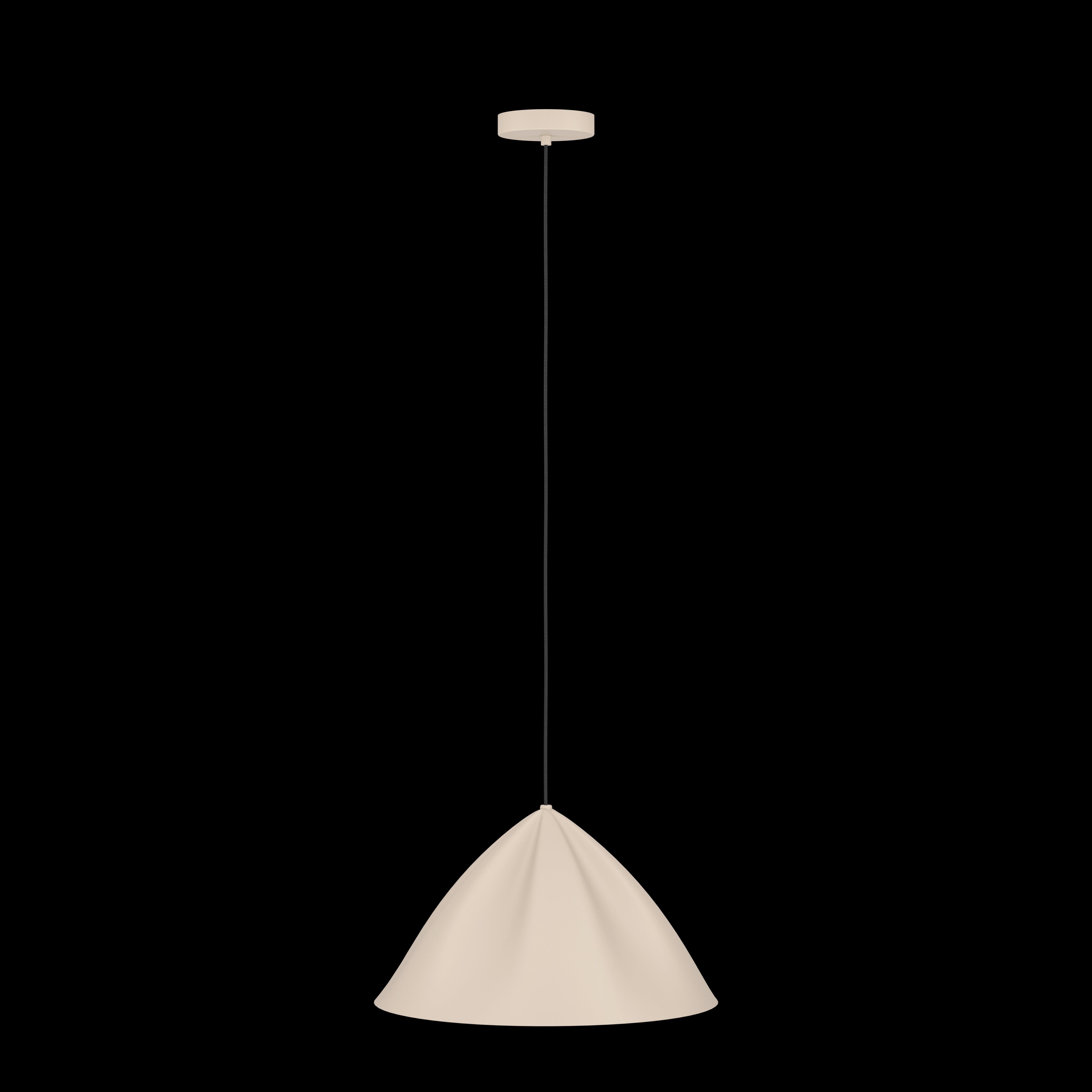 eglo podere conical sand metal japandi pendant living room image