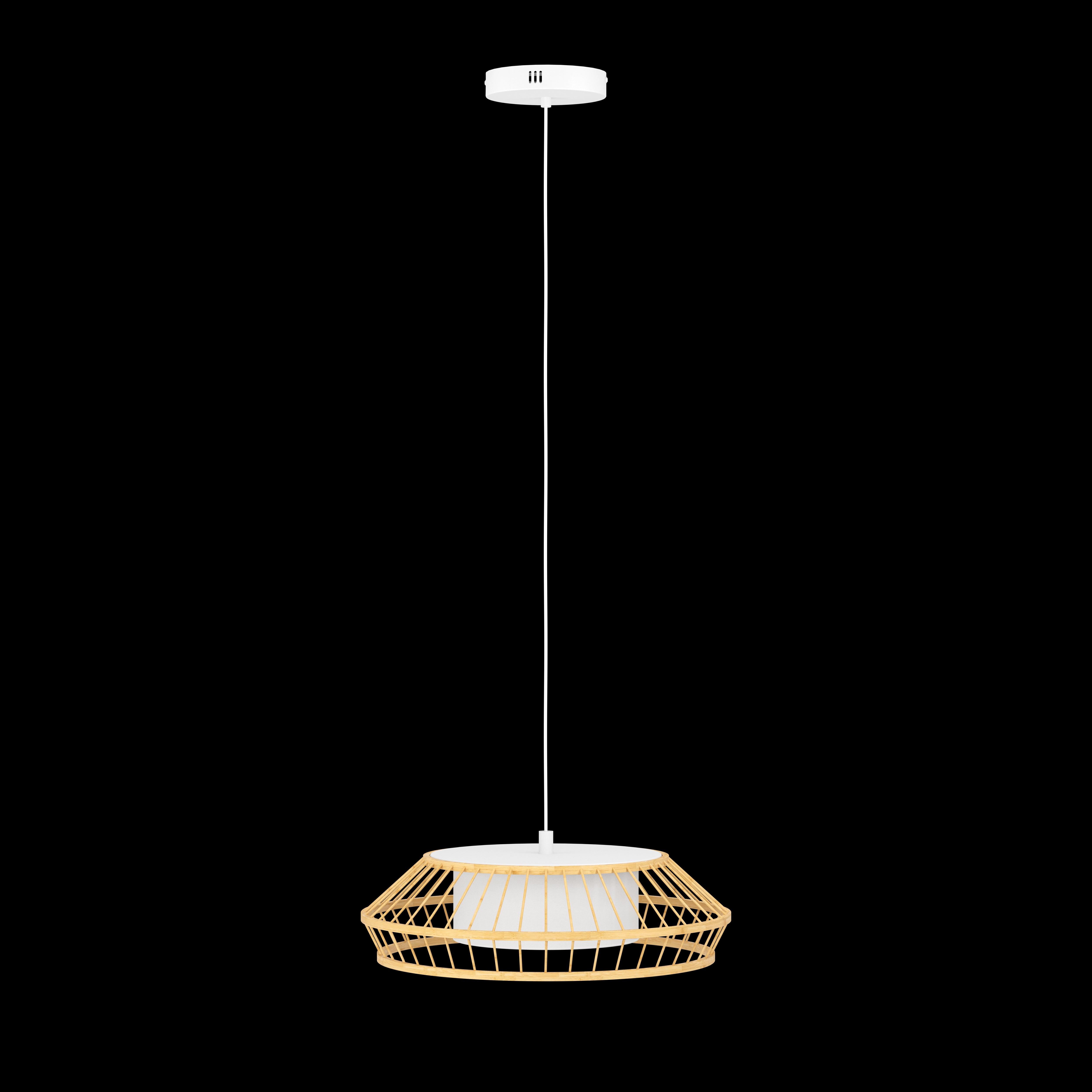 eglo connect yuku z smart led wood fabric ceiling pendant kitchen lighting