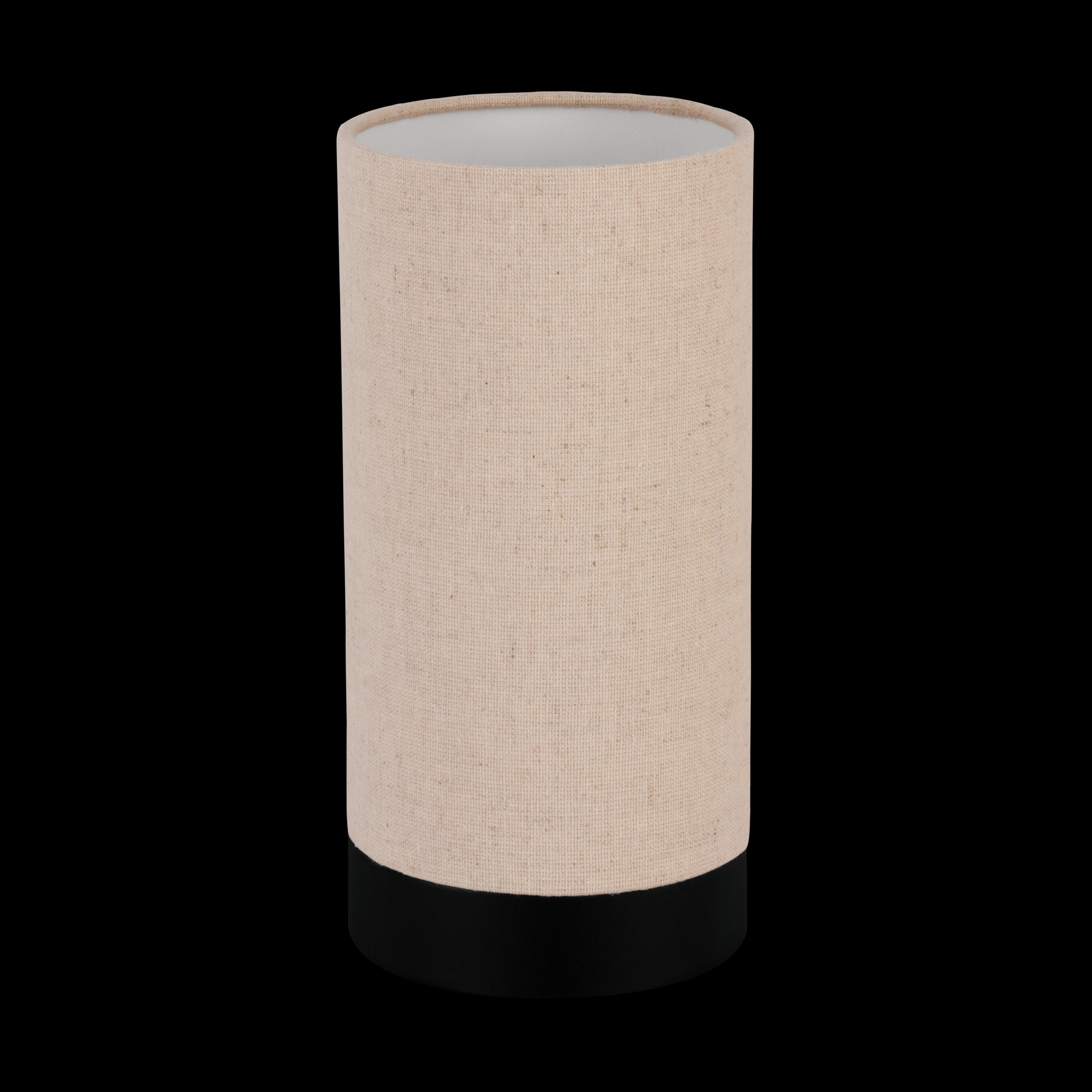 eglo feniglia cylinder linen table lamp living room image