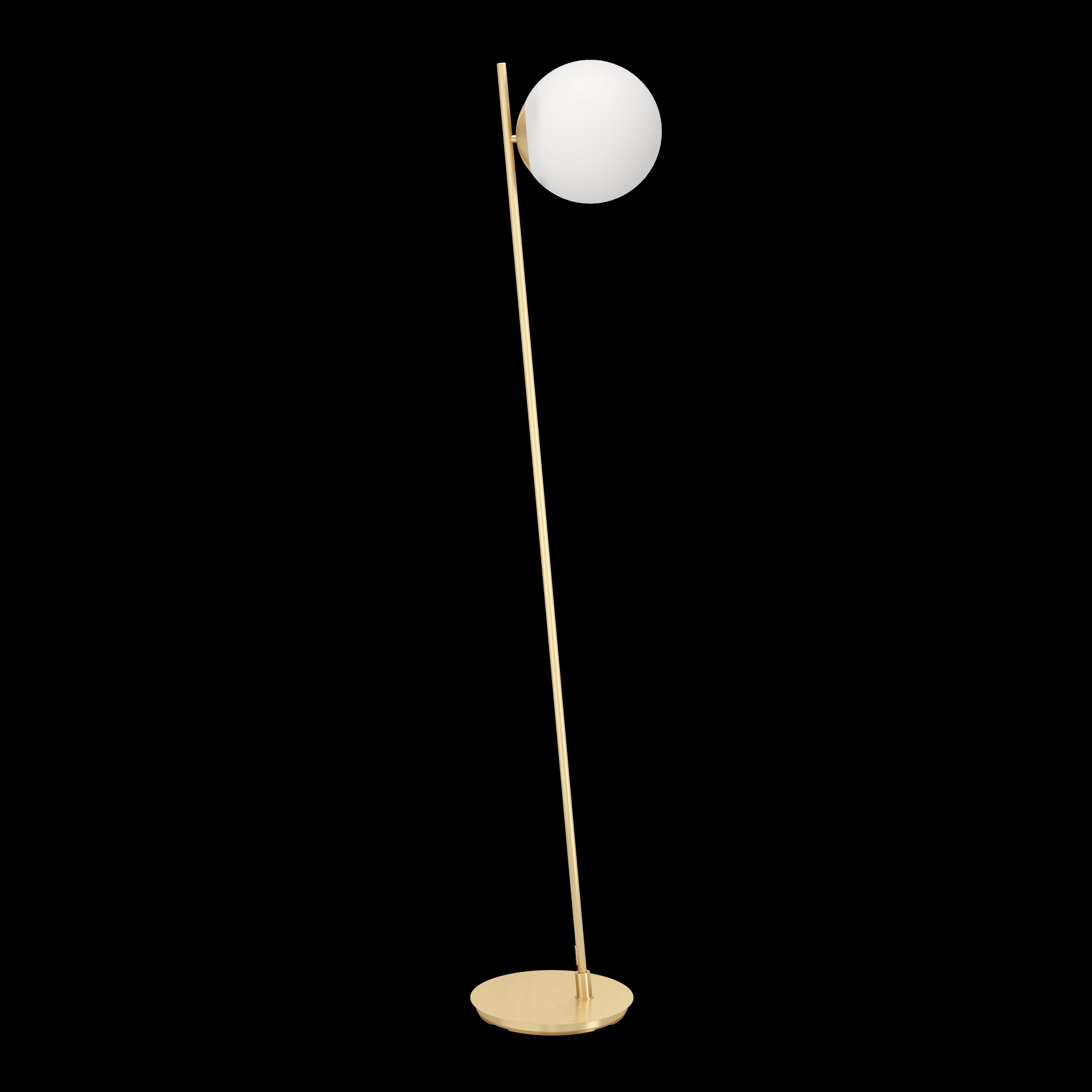 eglo rondo 4 brass floor lamp with opal glass ball shade kitchen lighting