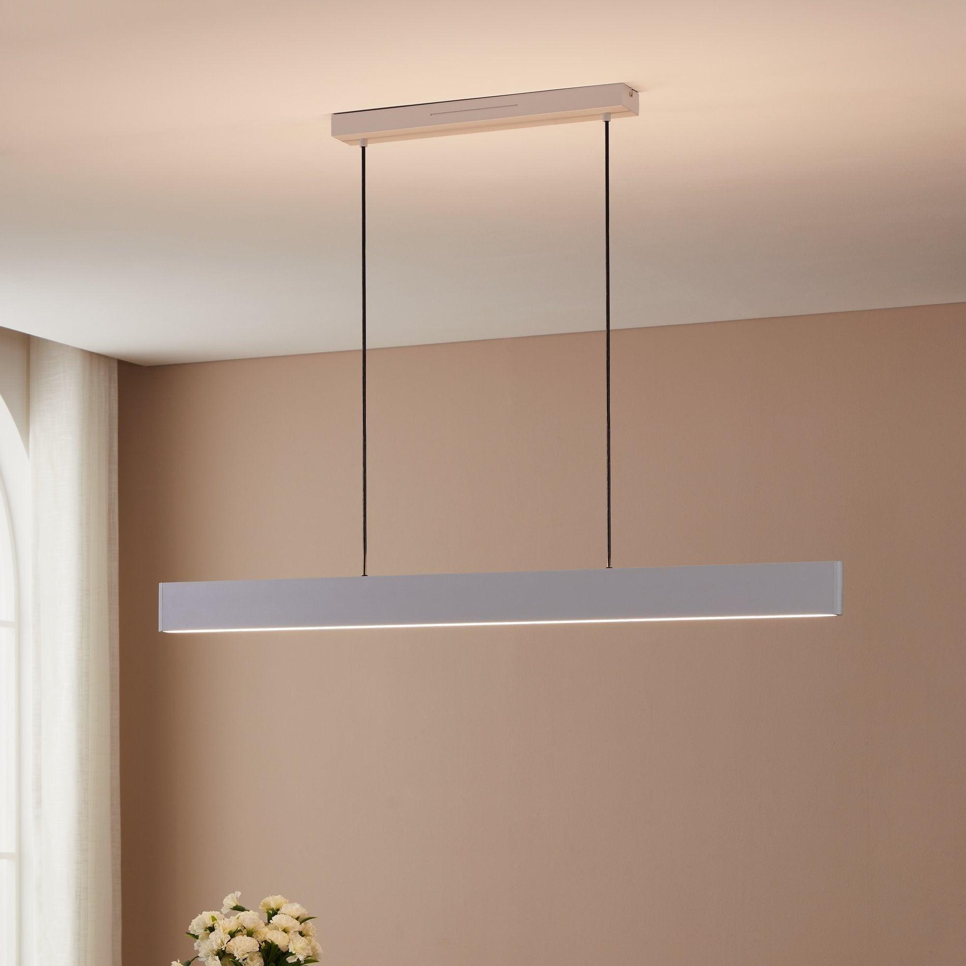 eglo connect andreas z smart led grey bar ceiling pendant