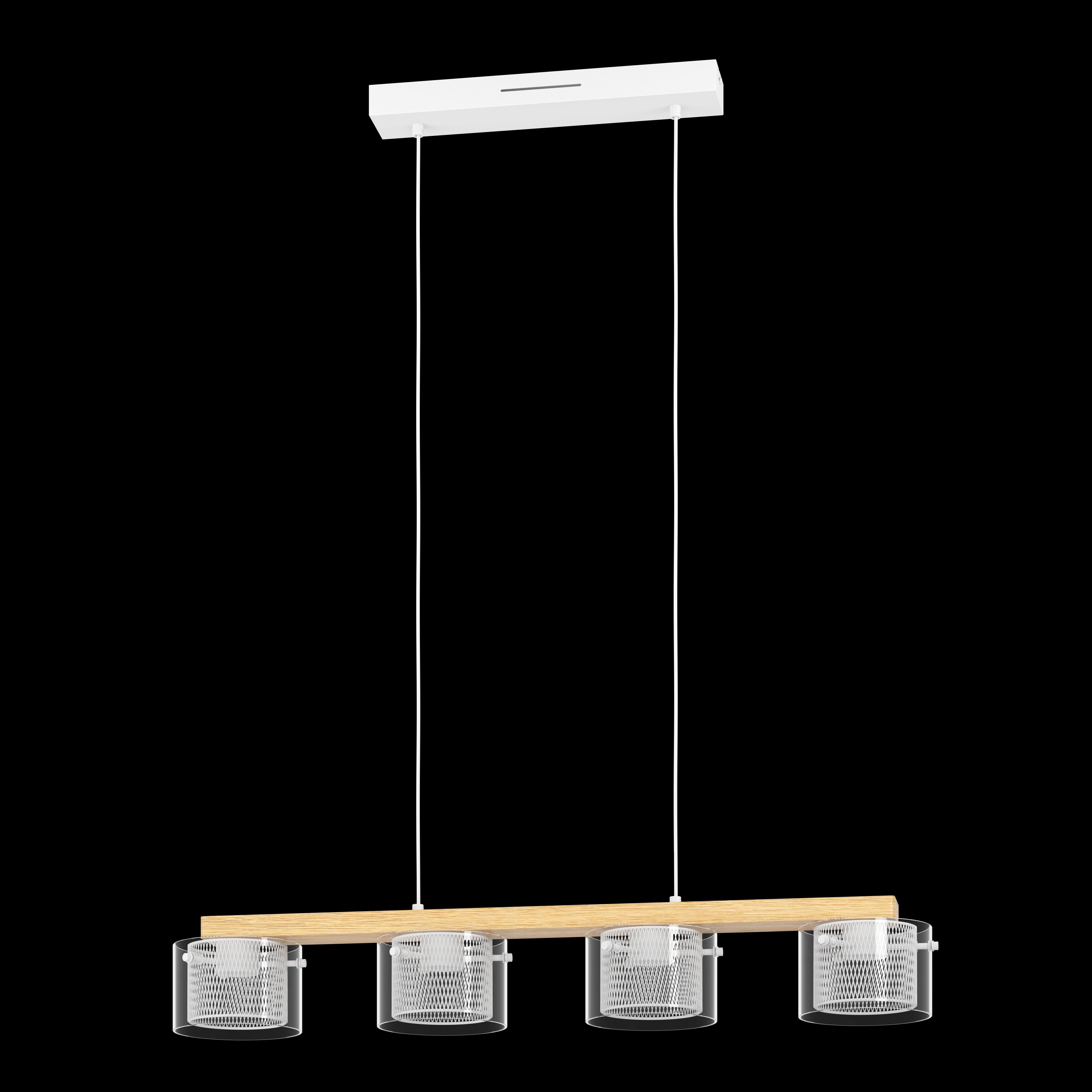 eglo connect portico z smart led wood beam glass pendant Kitchen Lighting Close Up