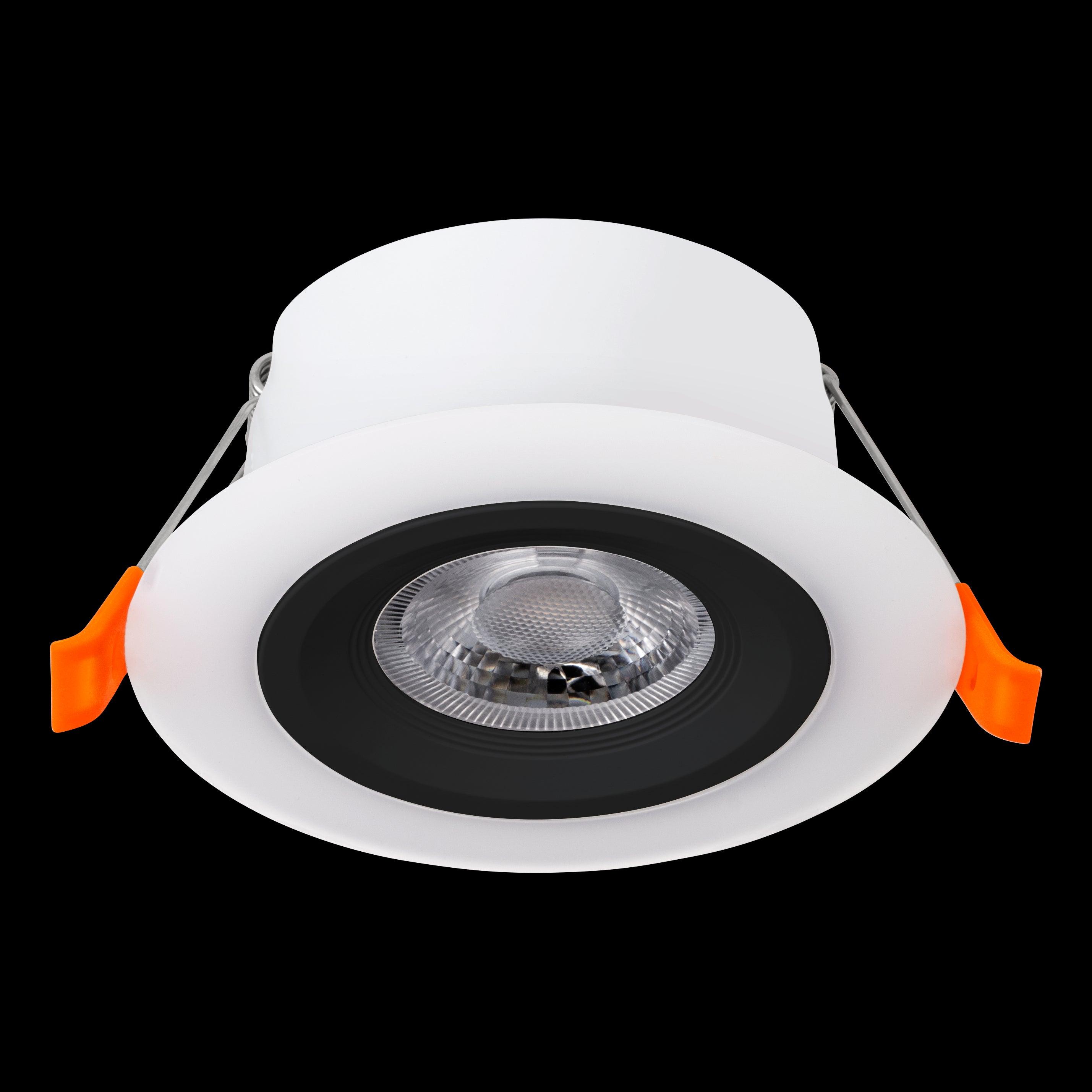 eglo calonge led round white recessed ceiling spot light living room image