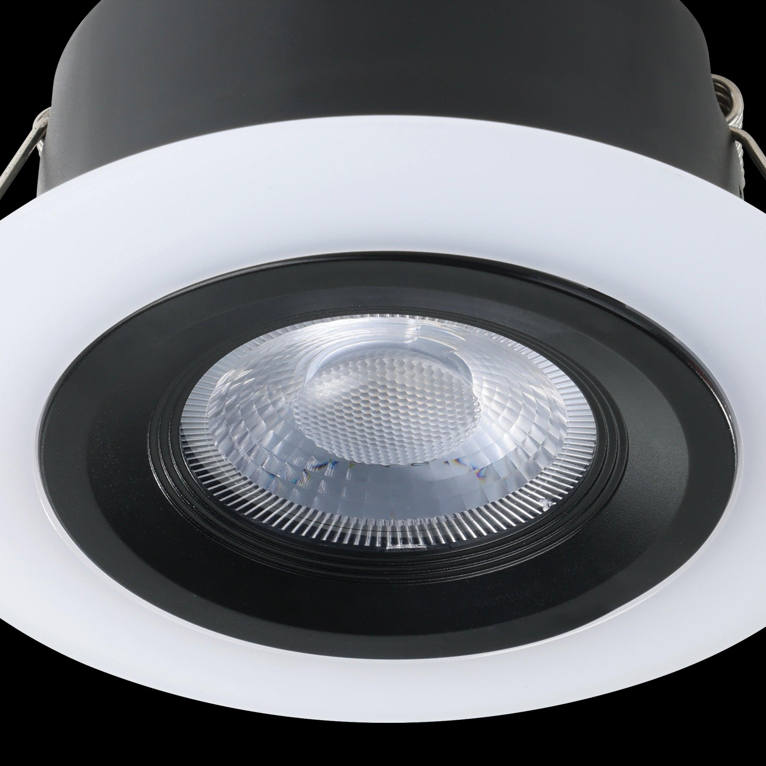 eglo calonge set of 3 black white led recessed spot lights hallway lighting