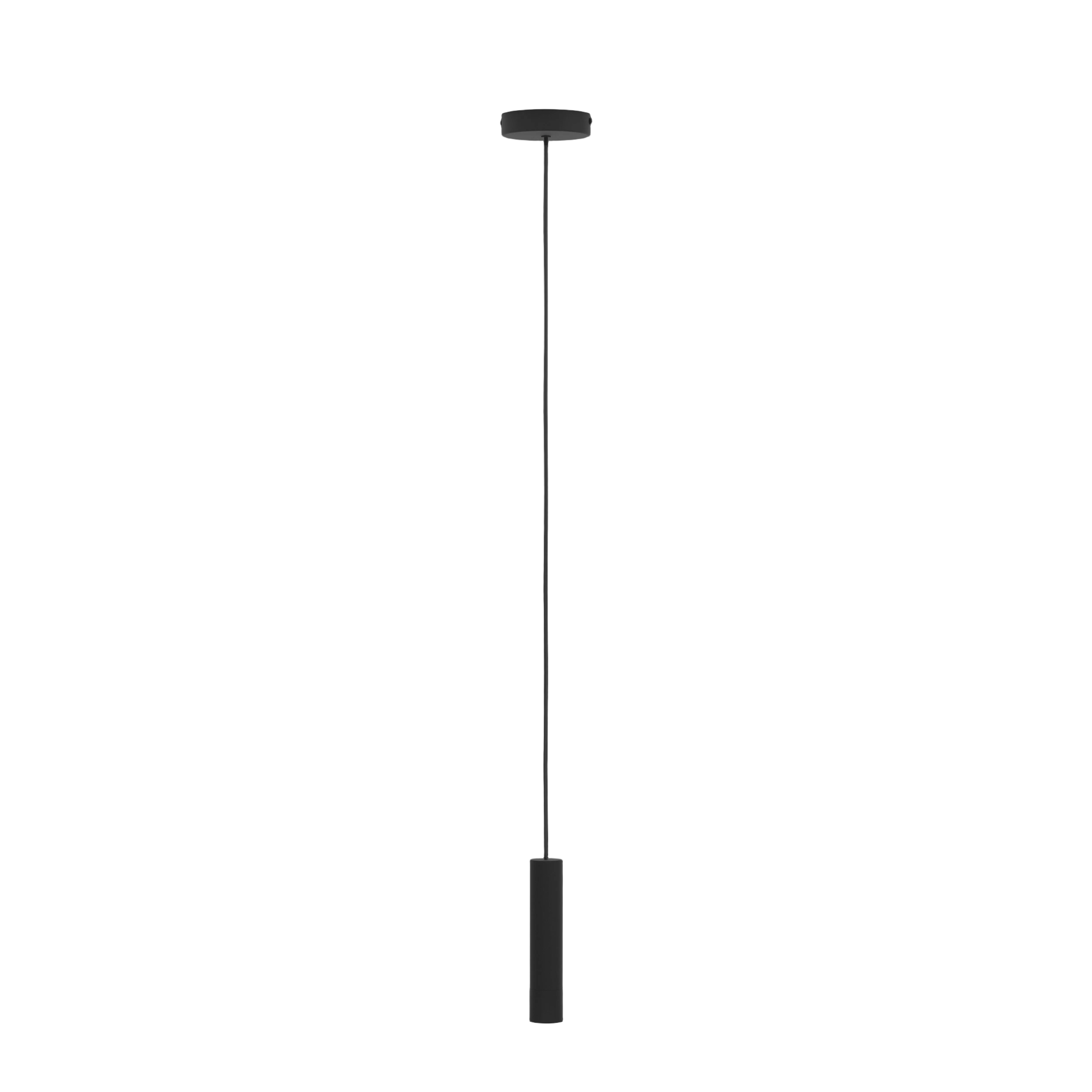 Eglo Almudaina LED Black Metal Tube Ceiling Pendant — alternate view