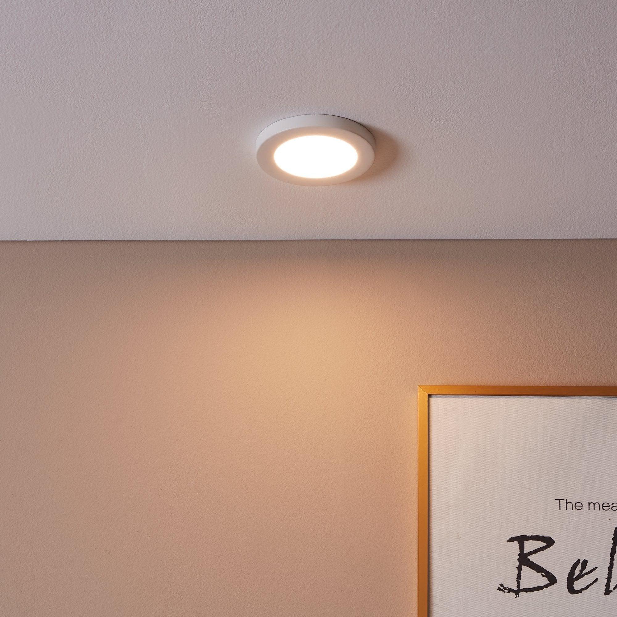 eglo fueva flex white led recessed ceiling light living room image