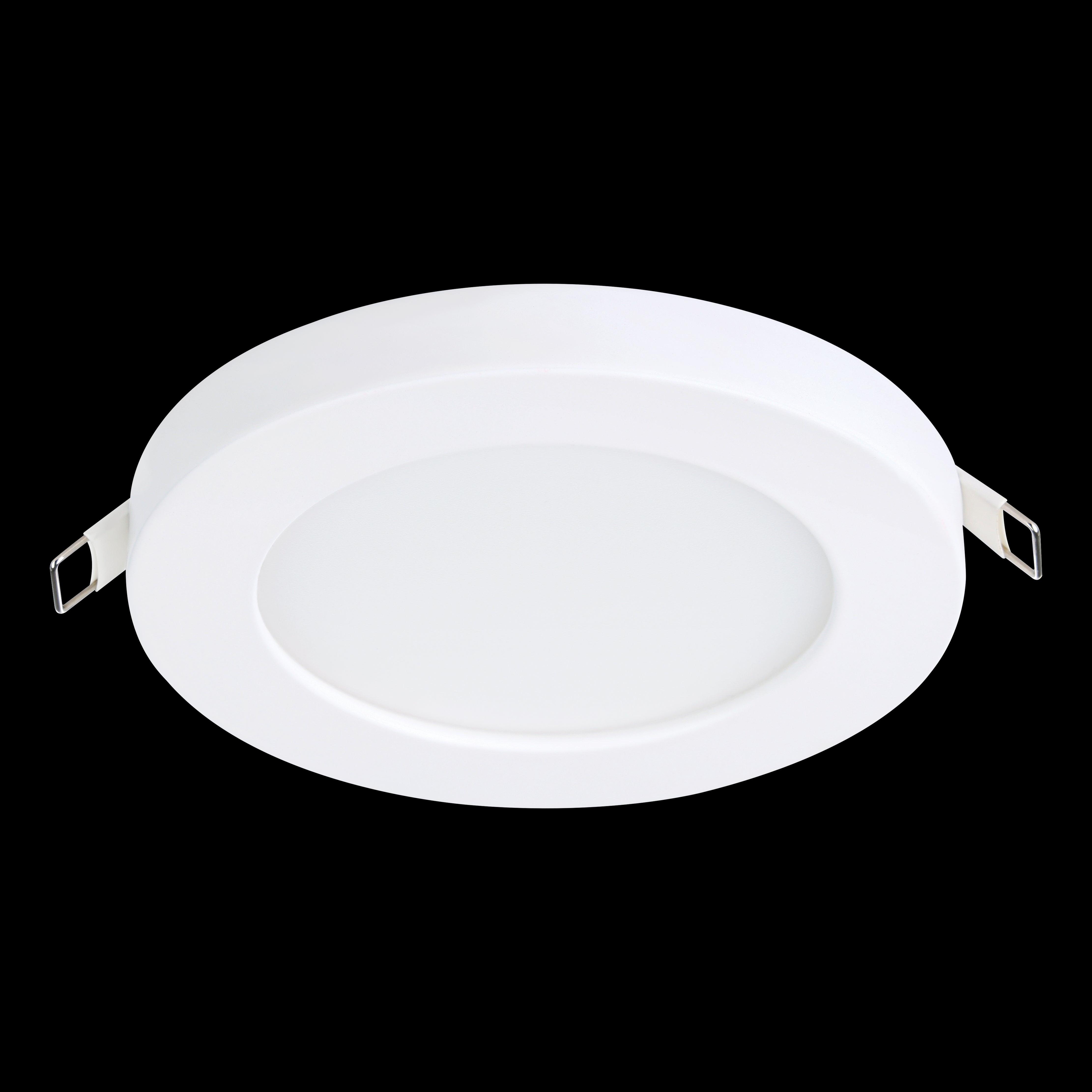 eglo fueva flex white plastic led recessed ceiling light 11 7cm living room image
