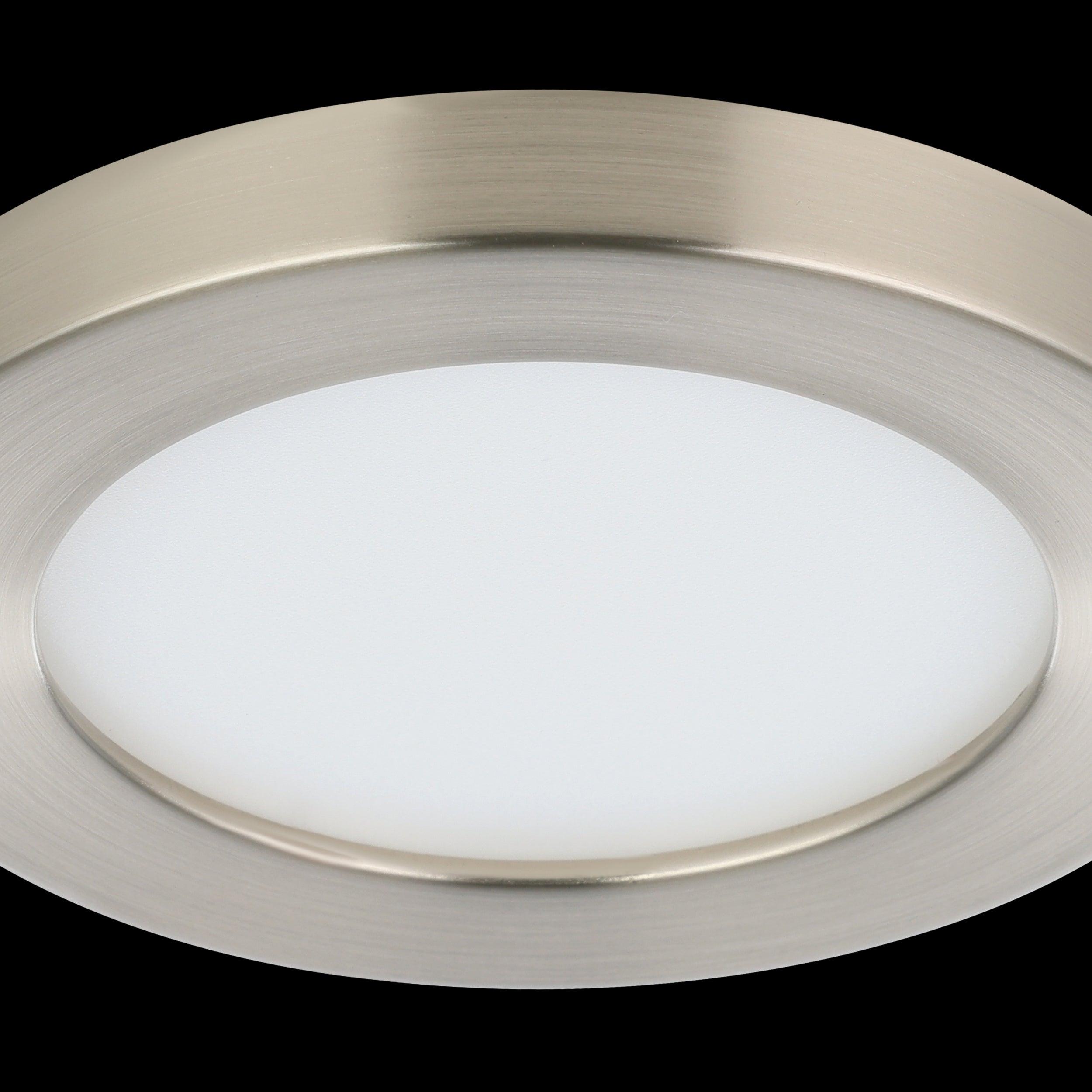 eglo fueva flex satin nickel led recessed ceiling light 11 7cm Kitchen Lighting Close Up