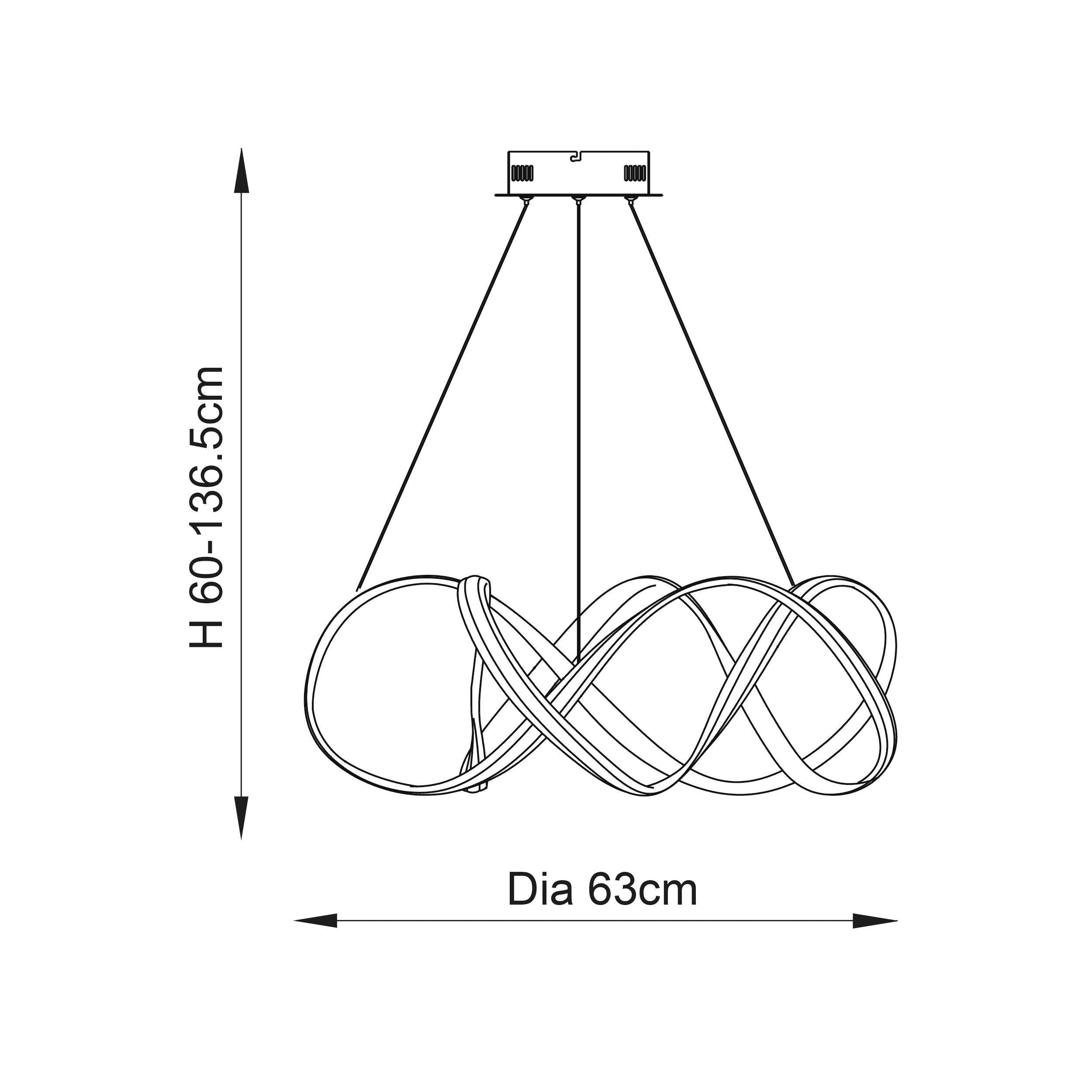 Endon Synergy 1 Light Large Coffee Ceiling Pendant Light-Ceiling Pendant Lights-Endon Lighting living room close. up unlit Tiffany Lighting Direct