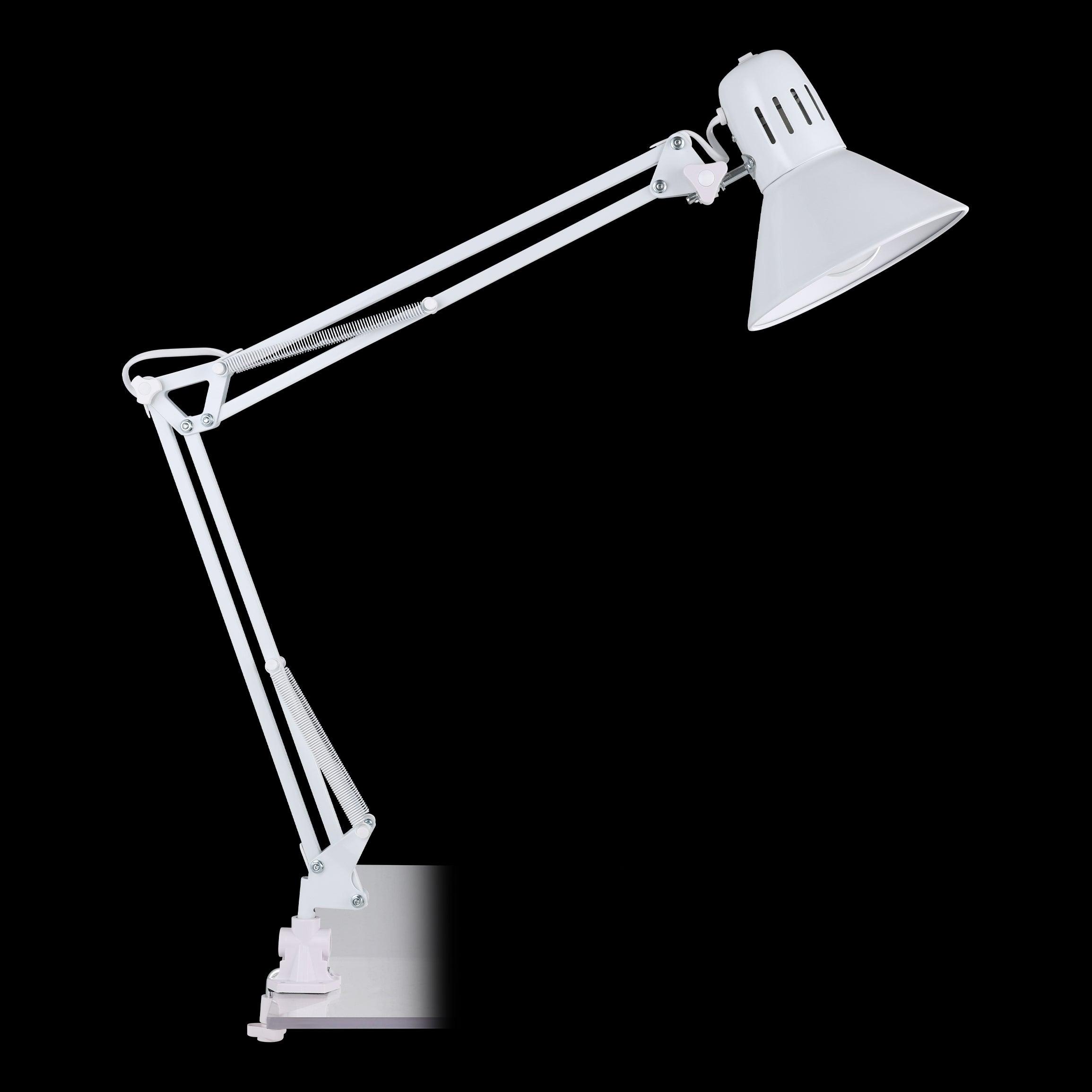 eglo firmo clip on white adjustable table lamp kitchen lighting