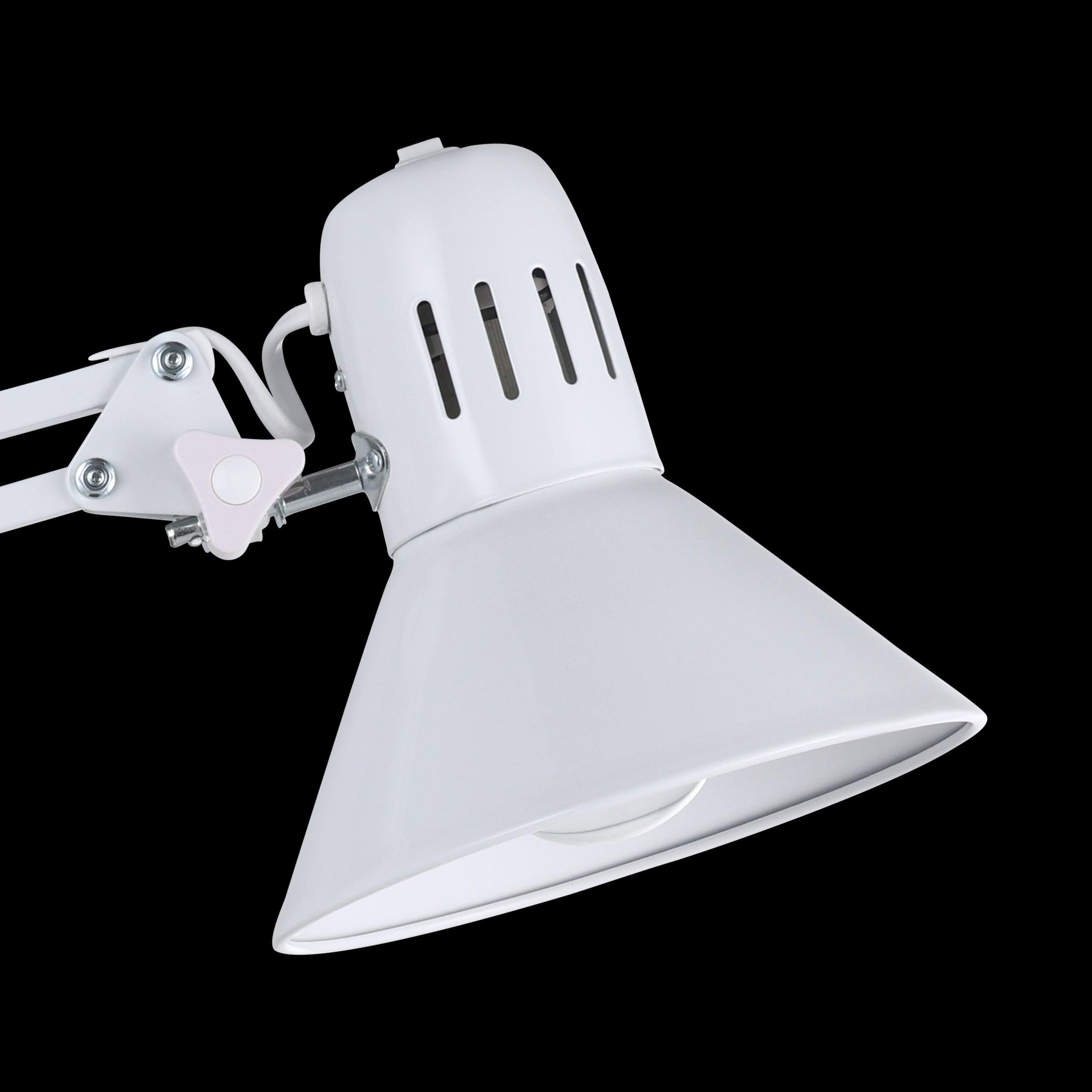 eglo firmo clip on white adjustable table lamp hallway lighting