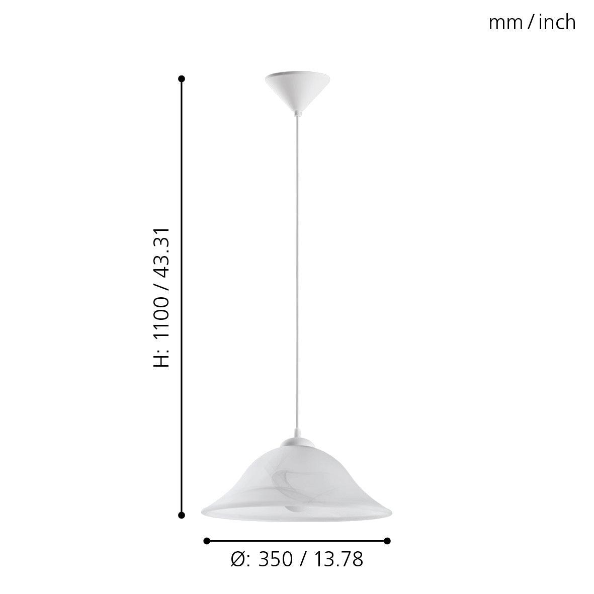 eglo albany white alabaster glass ceiling pendant kitchen lighting