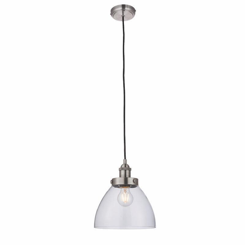 Hansen Brushed Silver Pendant Light-WAREHOUSE-40-290626