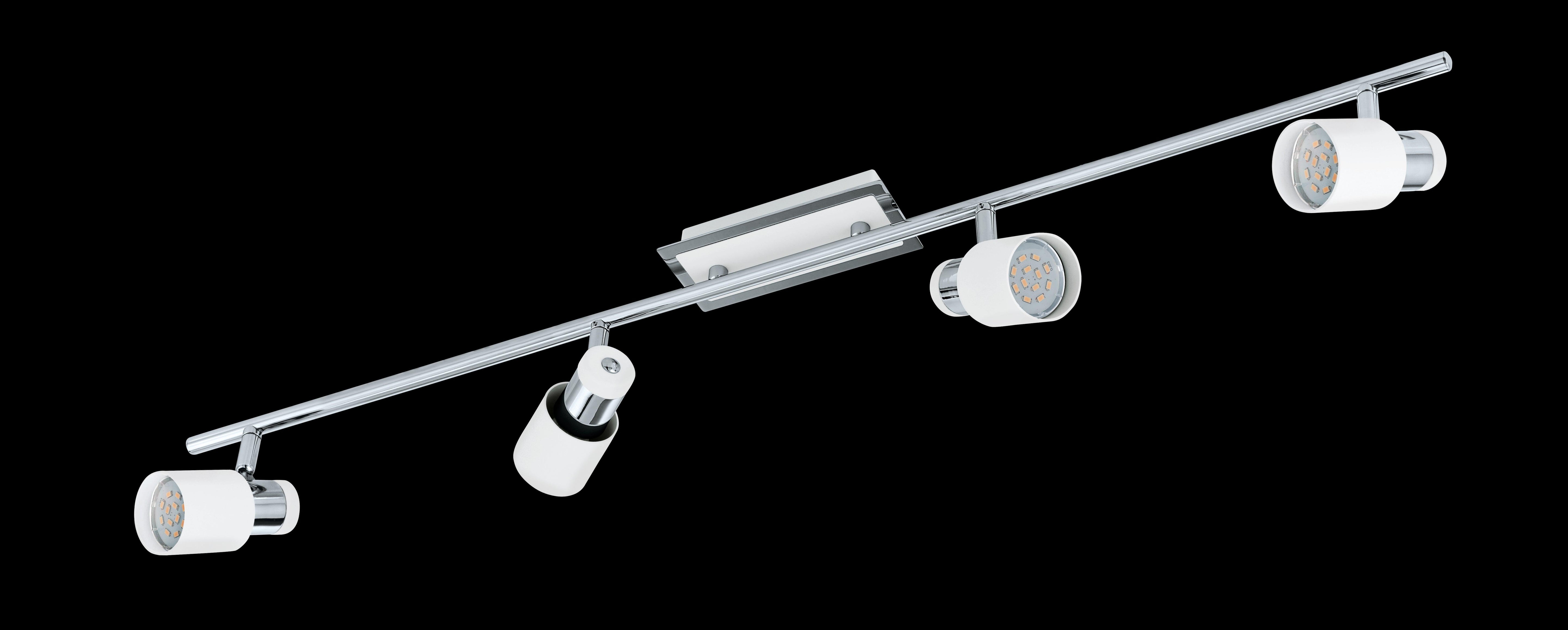 eglo davida chrome white 4 light bar spotlight Kitchen Lighting Close Up