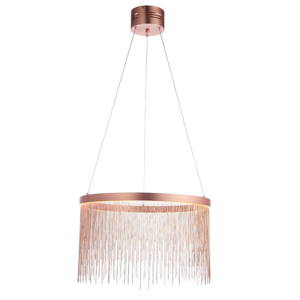 Endon Zelma 1 Light Copper Pendant Ceiling Light-warehouse-40