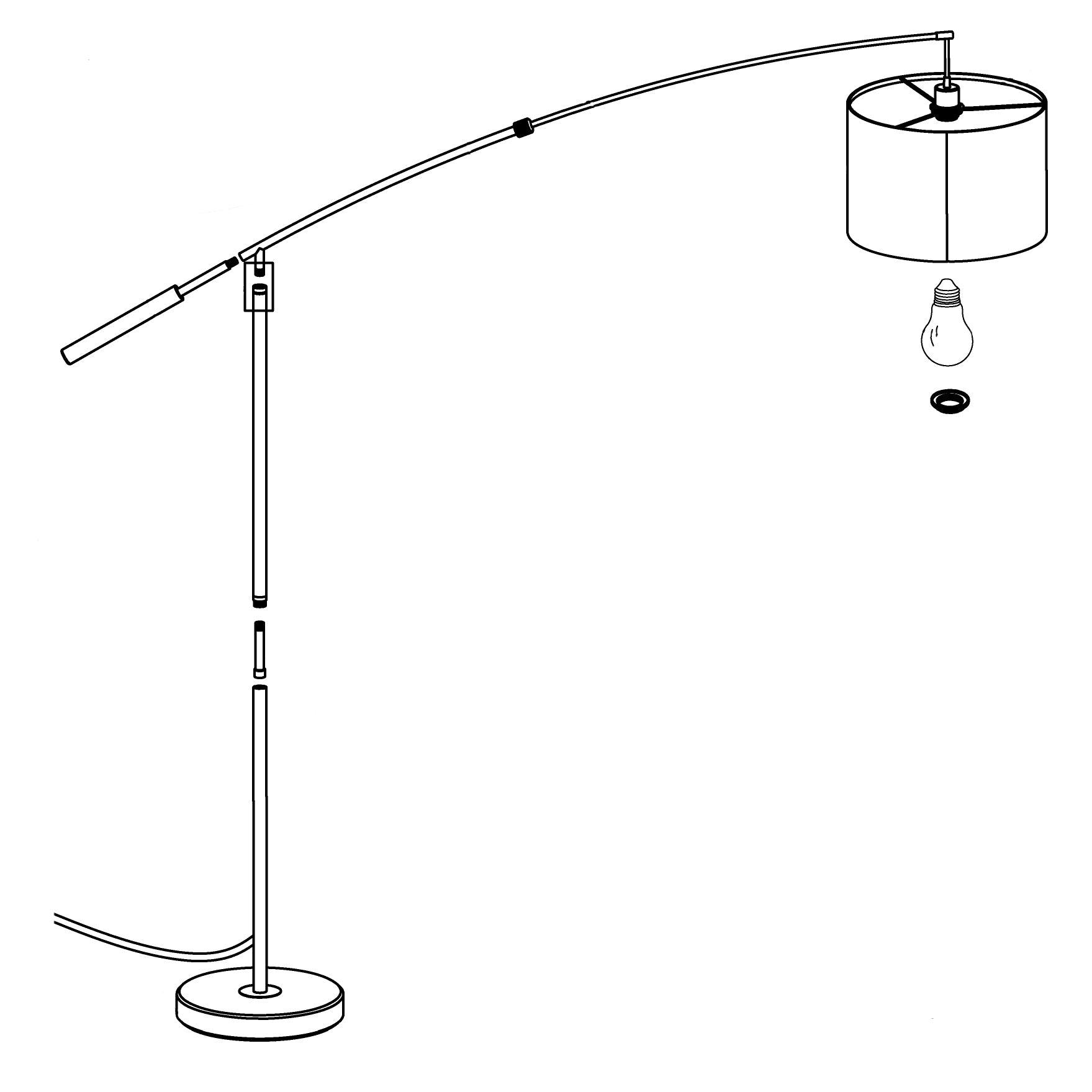eglo nadina nickel boom arm floor lamp with white fabric shade hallway lighting