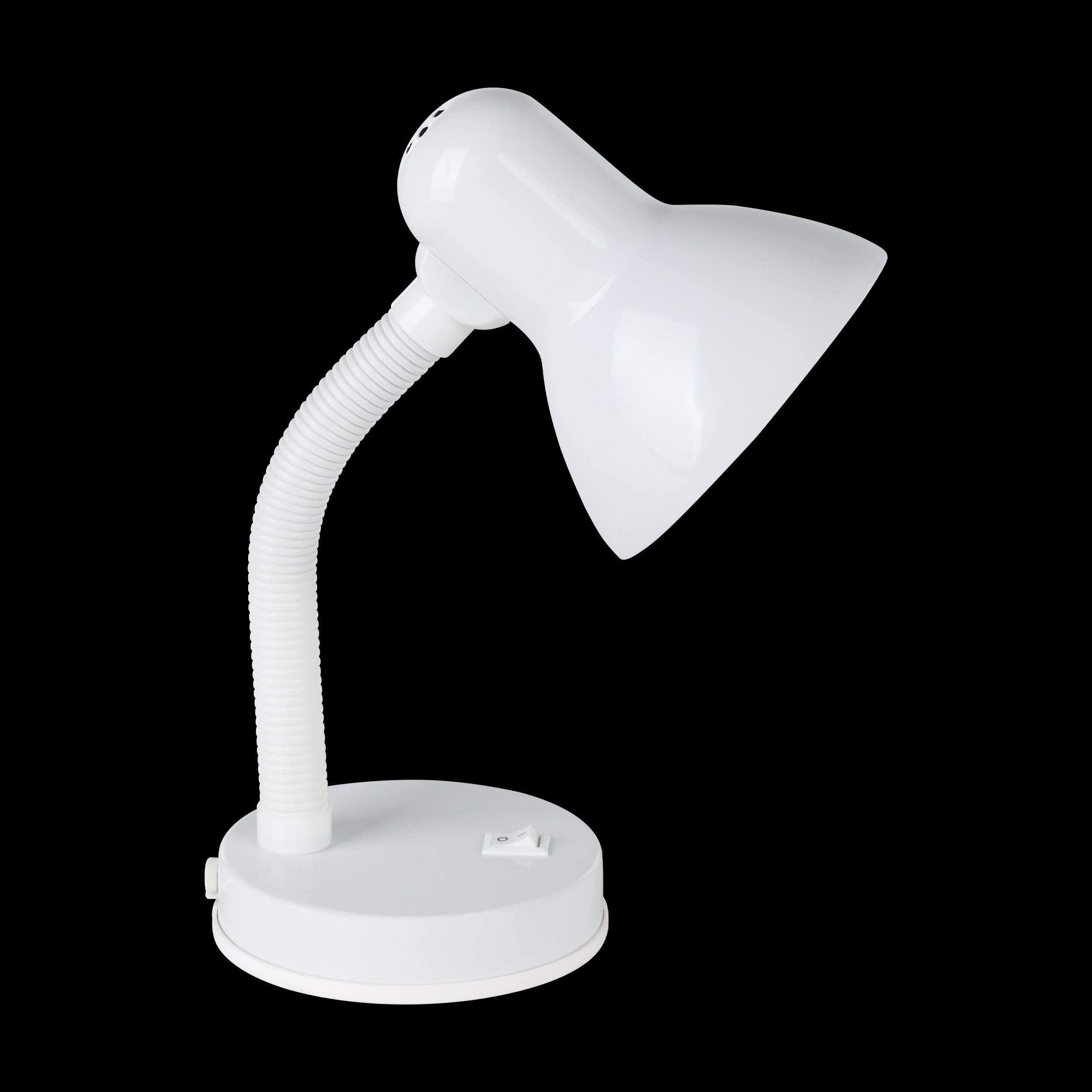 eglo basic adjustable white metal desk lamp living room close up