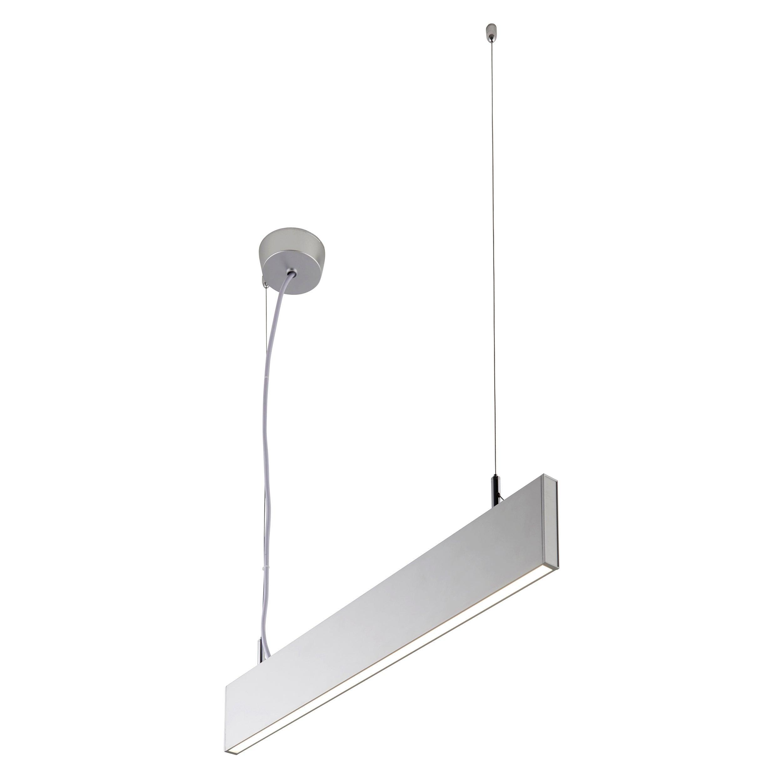 kingsley slim led suspended ceiling lightby saxby lighting