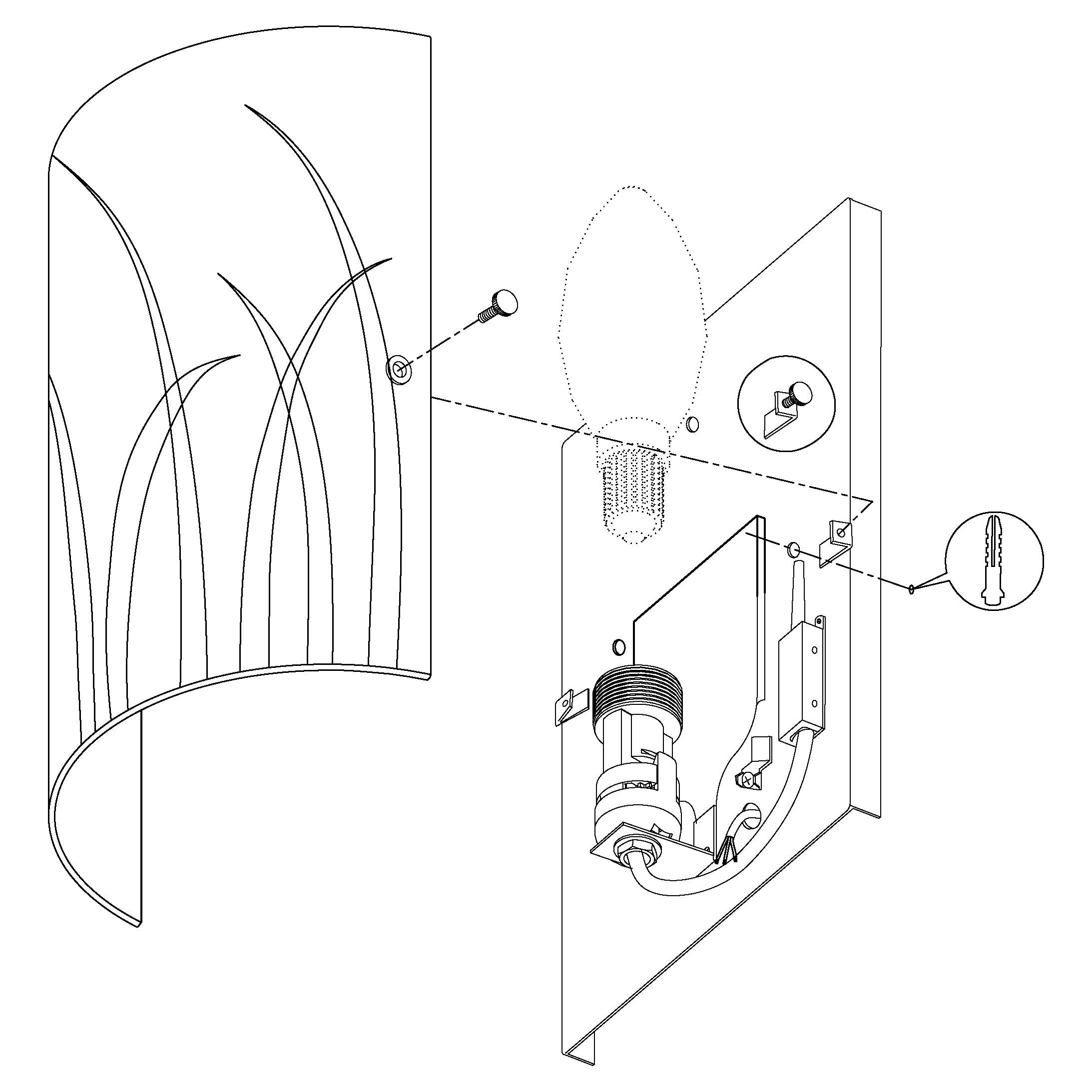 eglo rivato curved ip44 white glass chrome wall light Kitchen Lighting Close Up