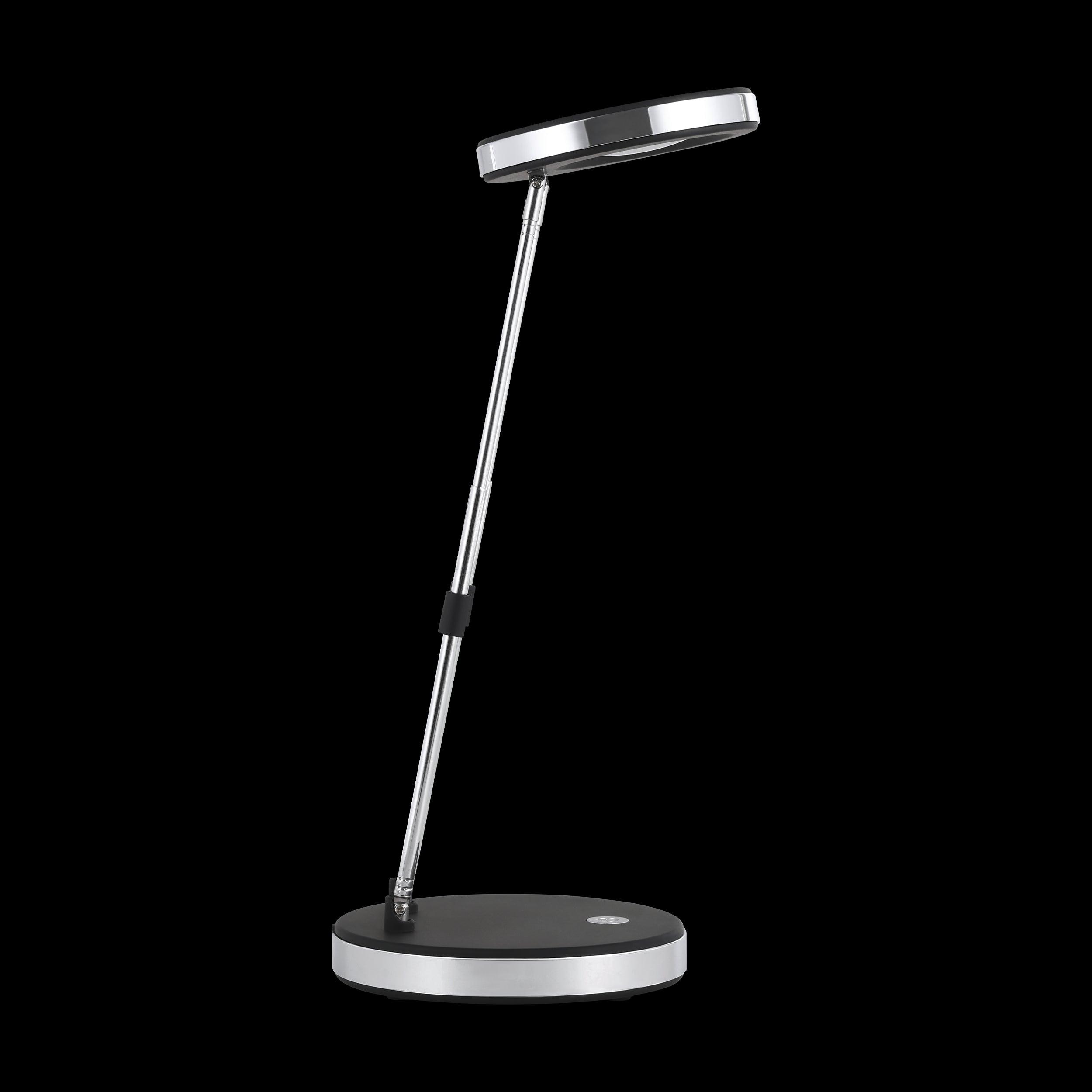 eglo gexo chrome black led table lamp living room image