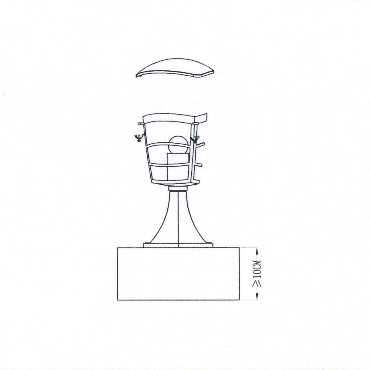 eglo aloria ip44 black pedestal light kitchen lighting