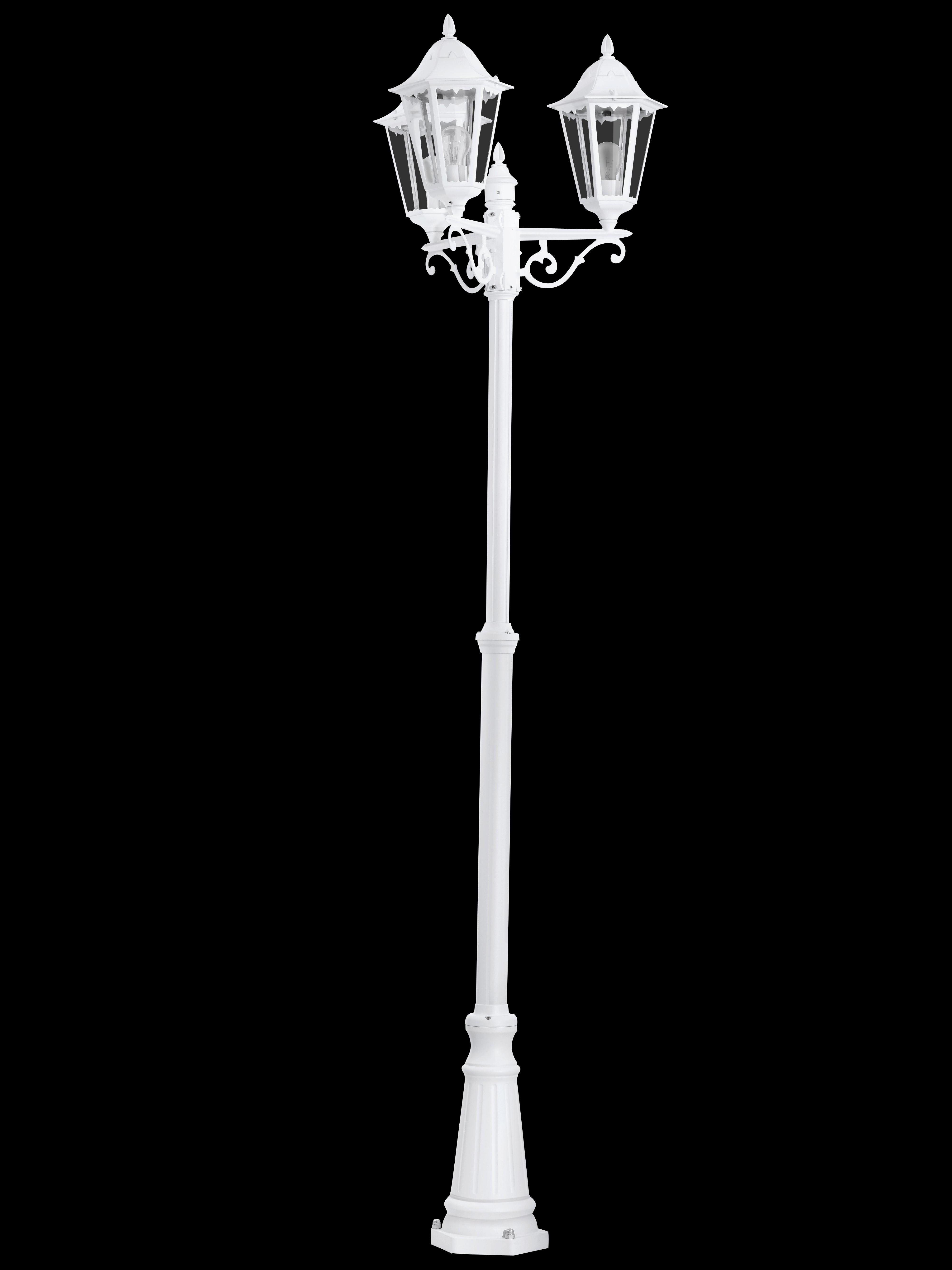 eglo navedo 3 light white lamp post pathway outdoor ip44 Kitchen Lighting Close Up