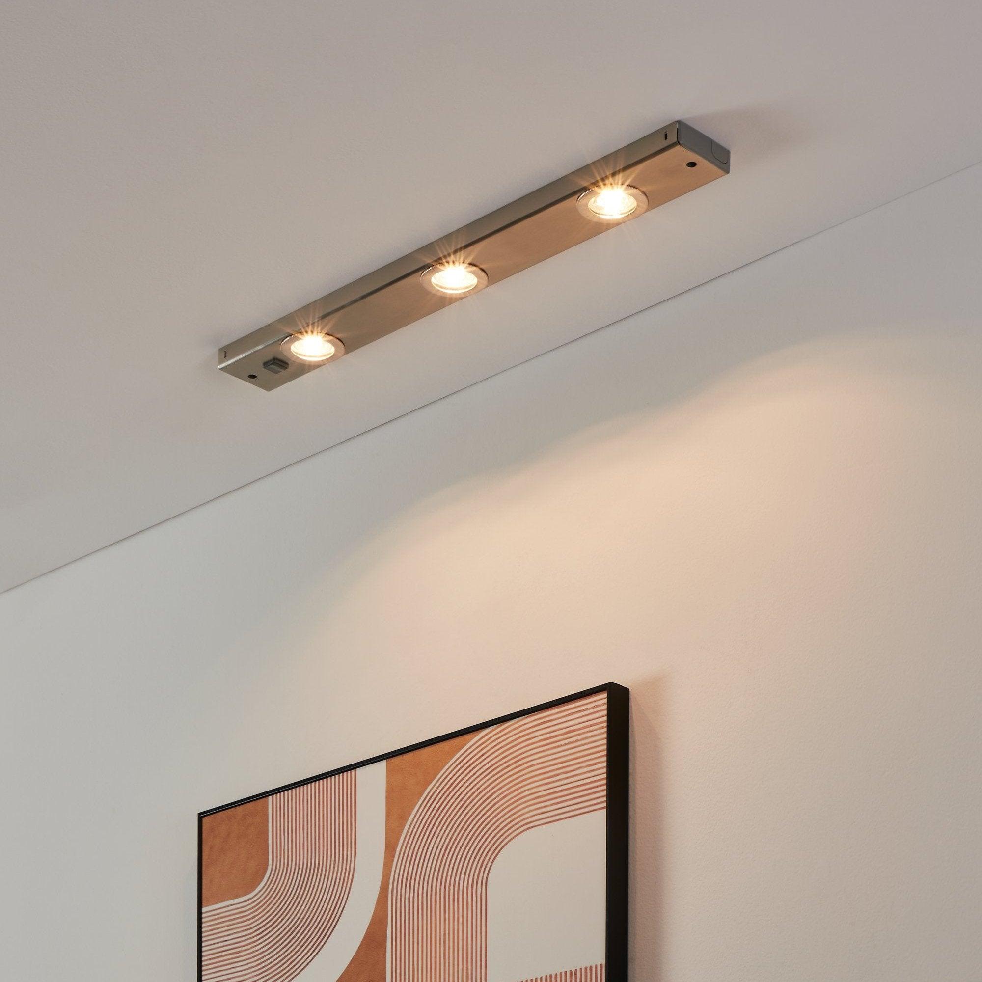 eglo kob led 60cm nickel under cabinet light