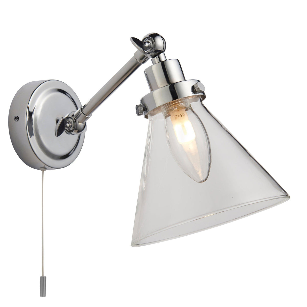 Faraday Chrome Bathroom Wall Light-warehouse-180926