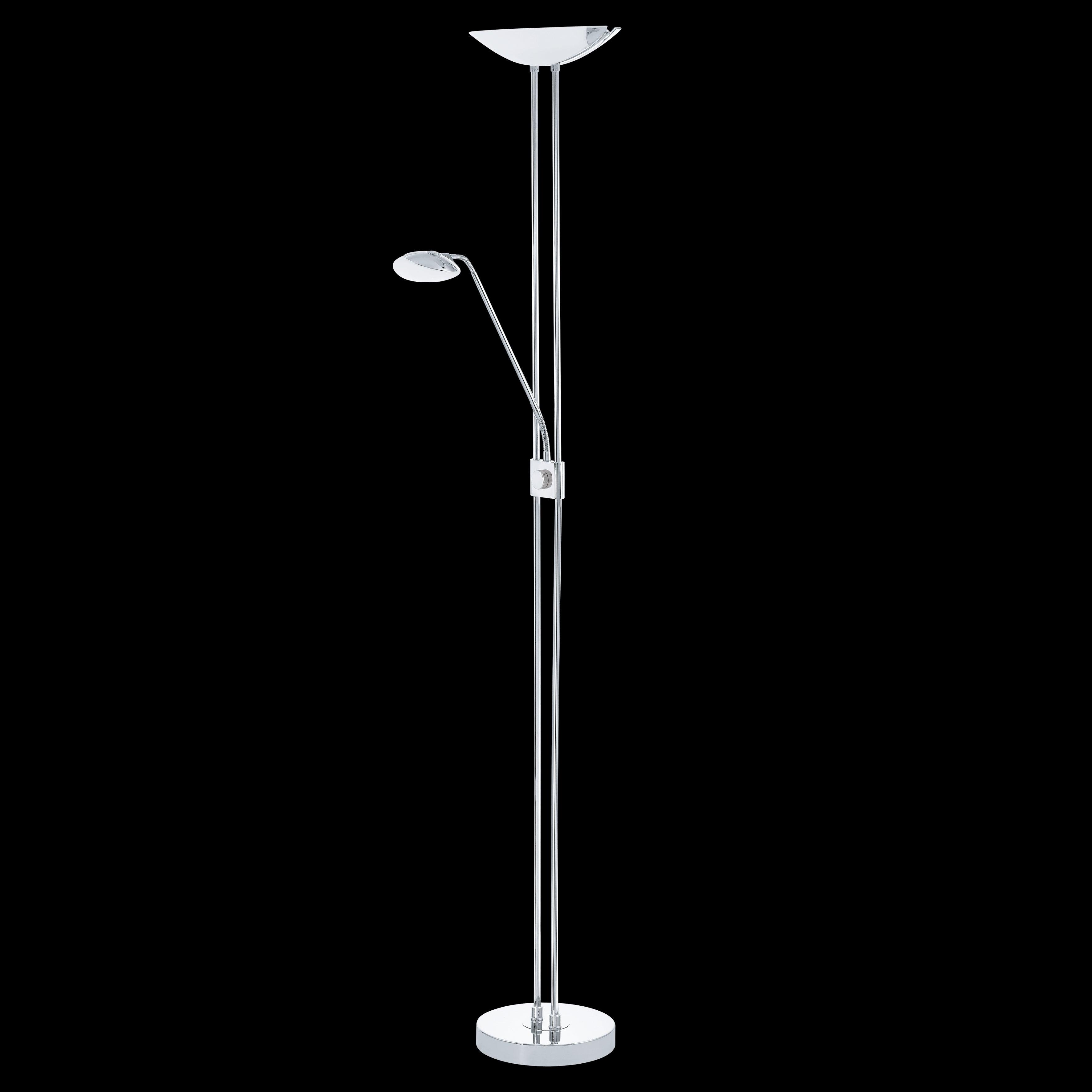 eglo baya led chrome mother child led floor lamp