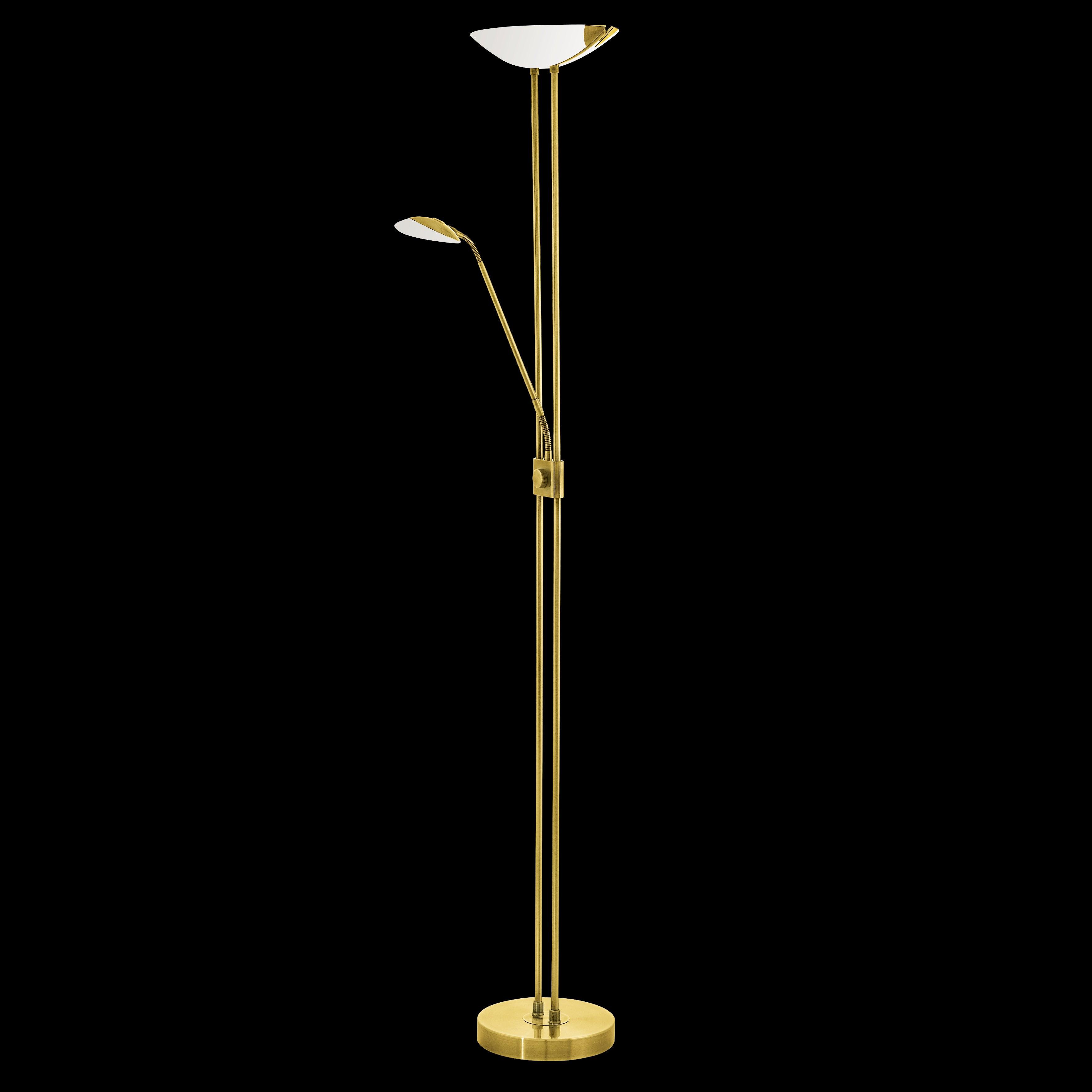 eglo baya led brass mother child led floor lamp