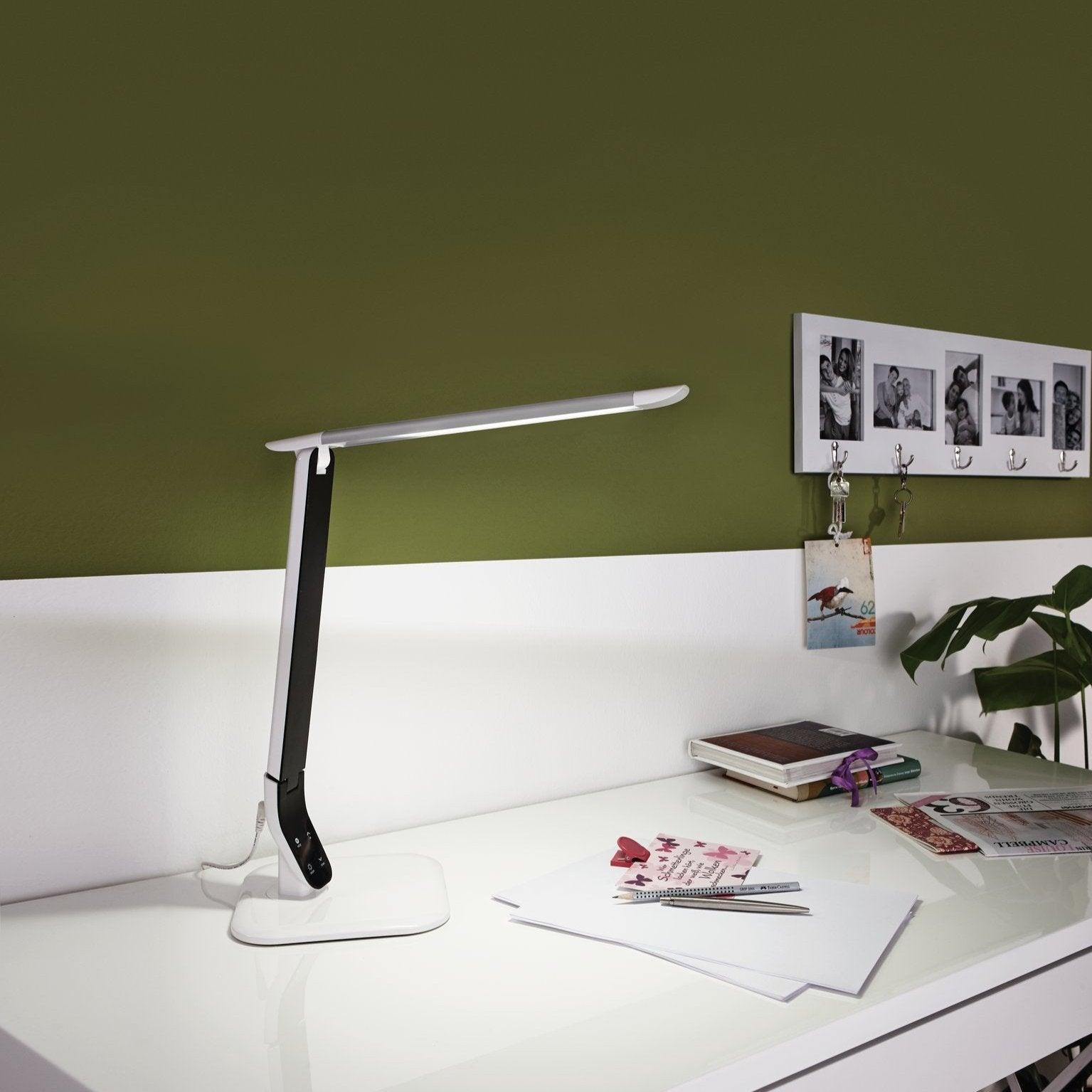 eglo sellano black white led desk lamp hallway lighting