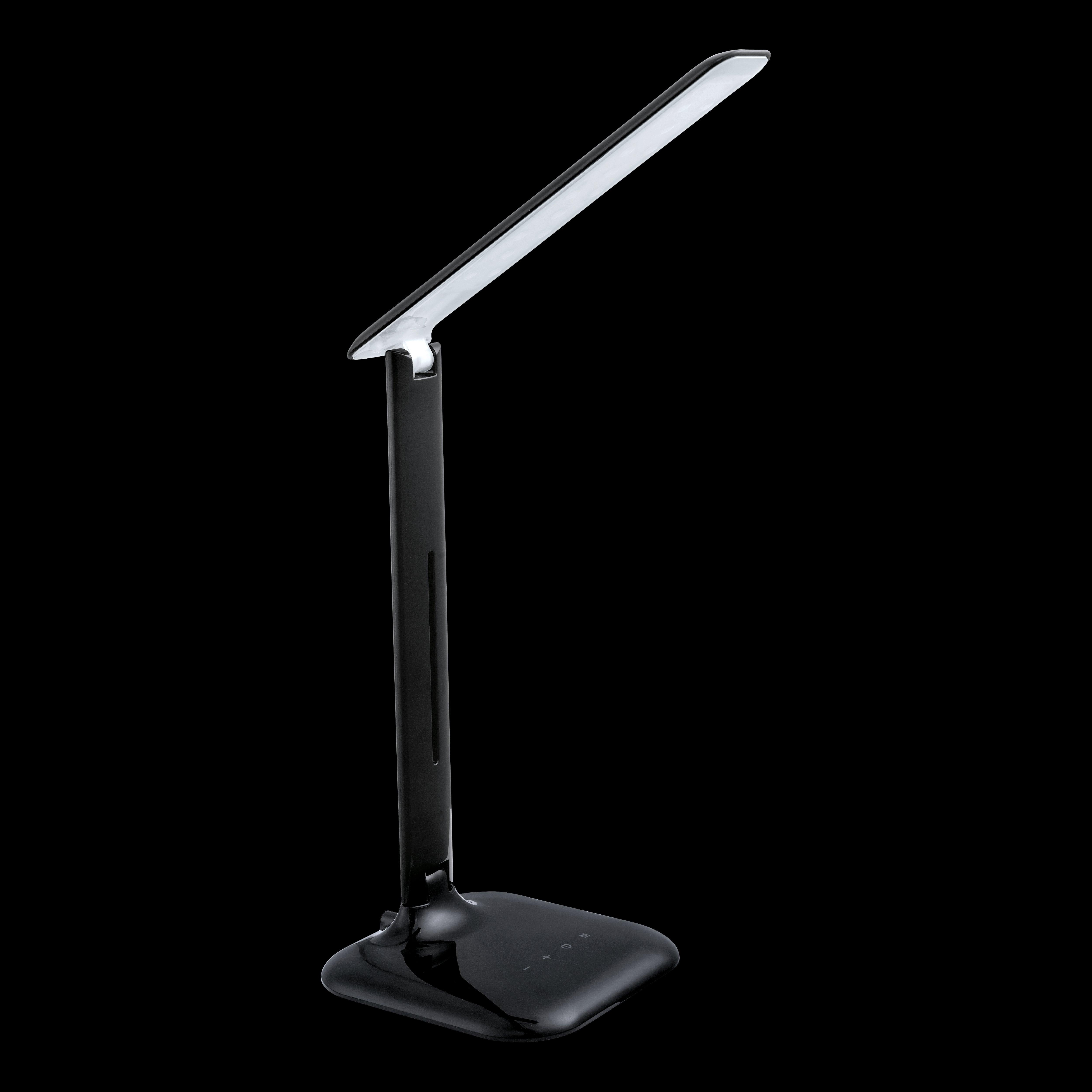 eglo caupo black metal led desk lamp living room image
