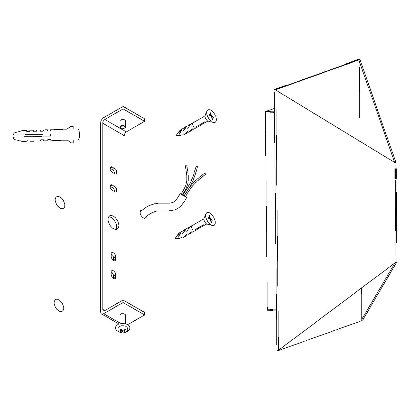 eglo predazzo black ip44 grey led outdoor wall light Kitchen Lighting Close Up