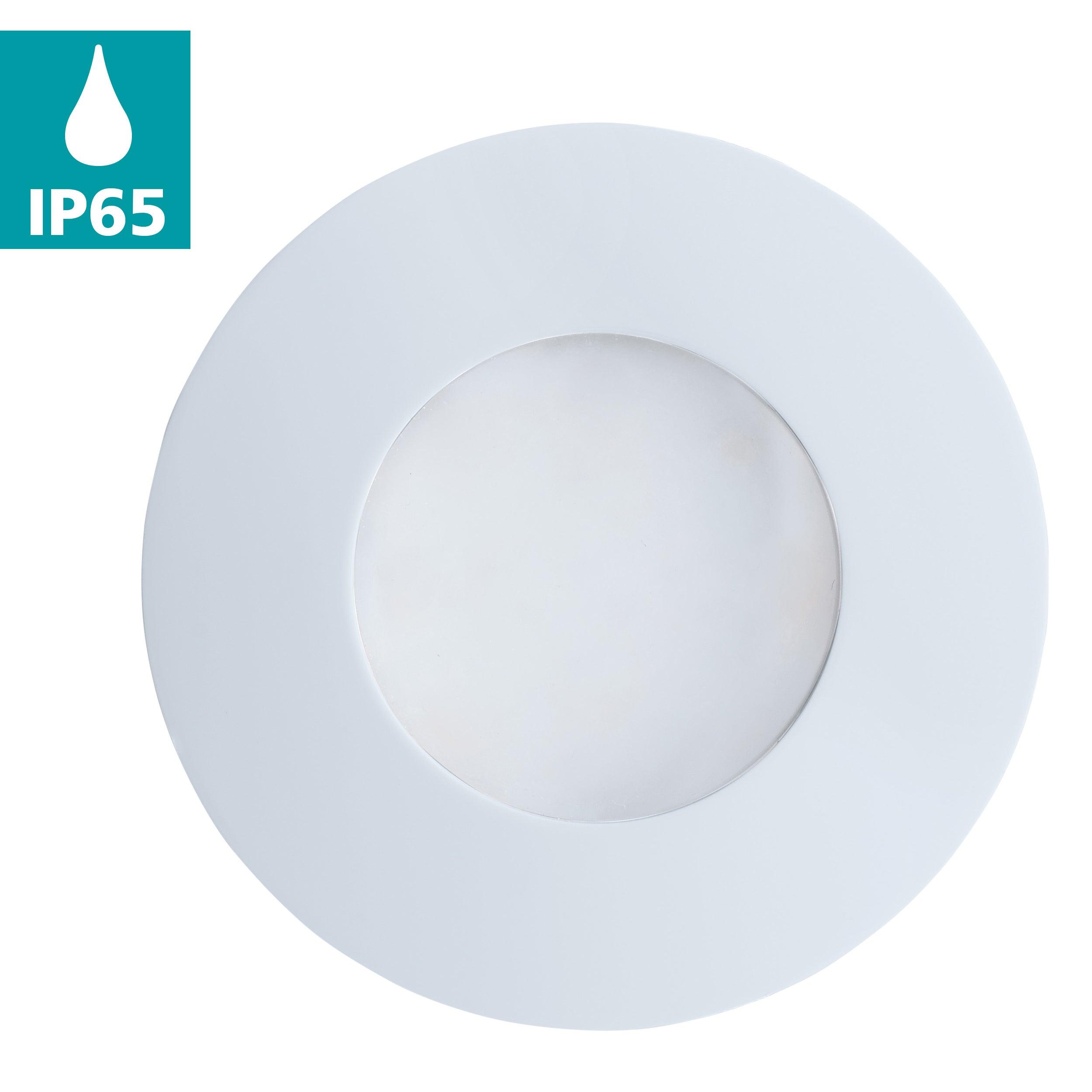 eglo margo led white round recessed ground uplighter Kitchen Lighting Close Up