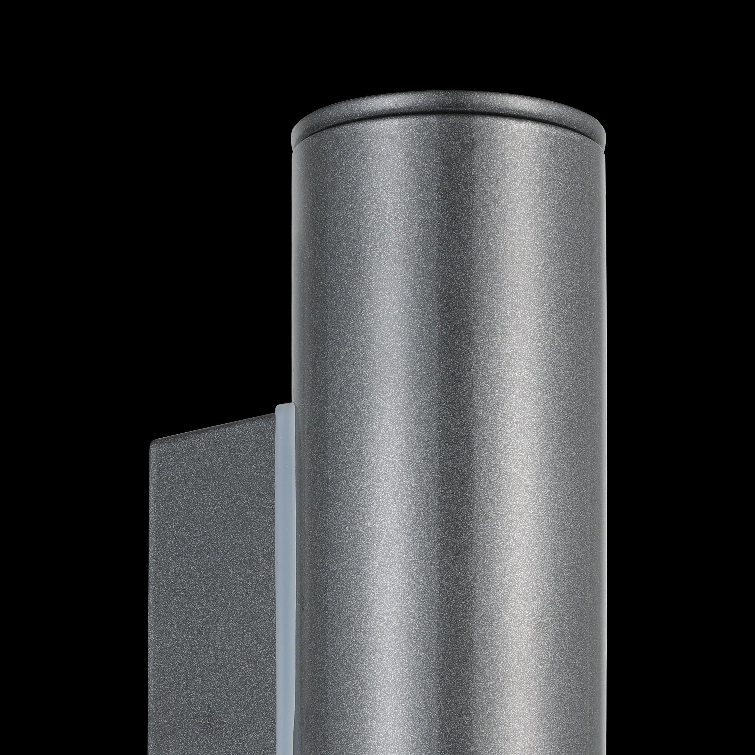 eglo riga grey ip44 up down outdoor wall light hallway lighting