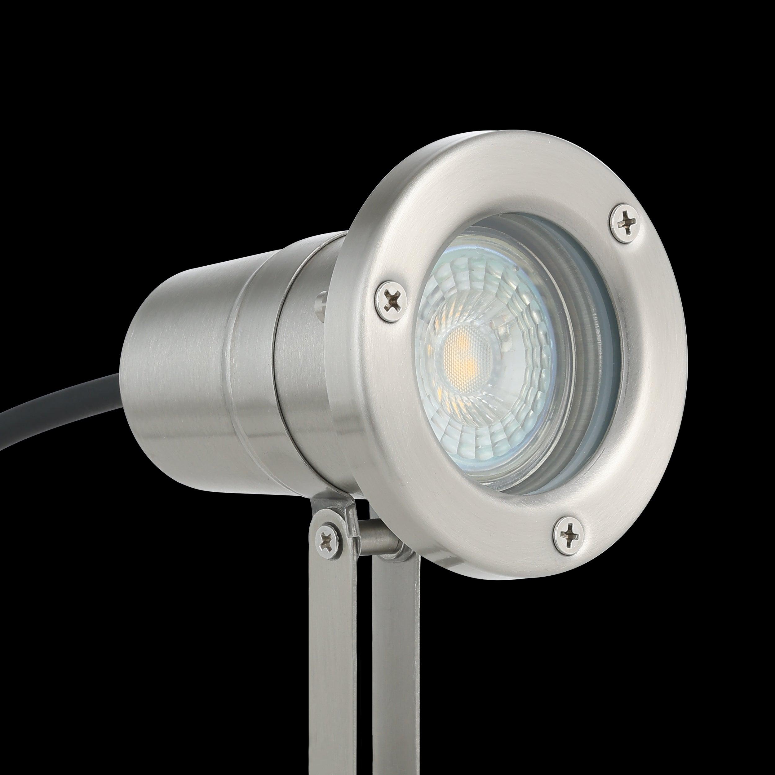 eglo nema ip54 silver ground spike garden light Kitchen Lighting Close Up