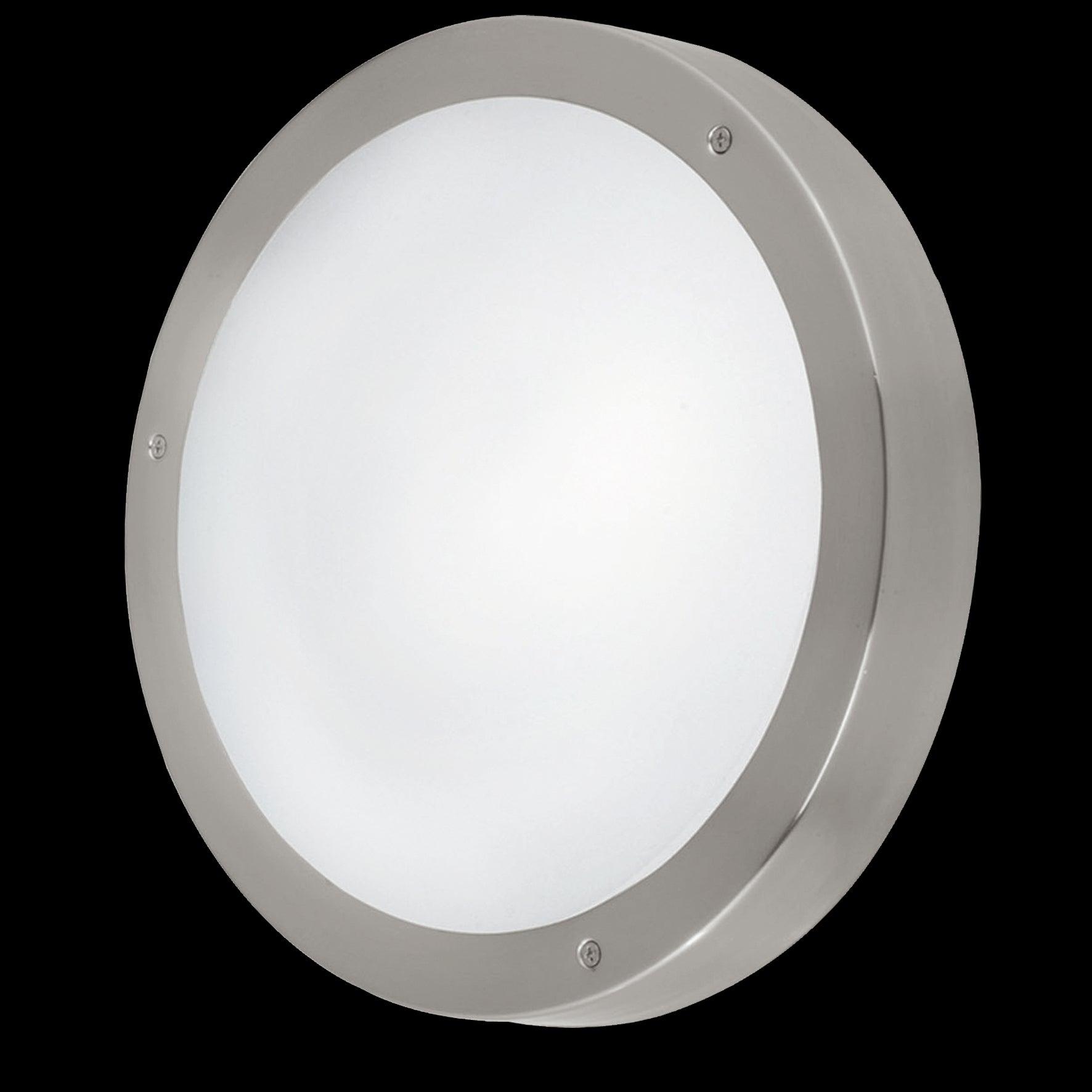 eglo vento 1 stainless steel ip44 outdoor wall light living room close up
