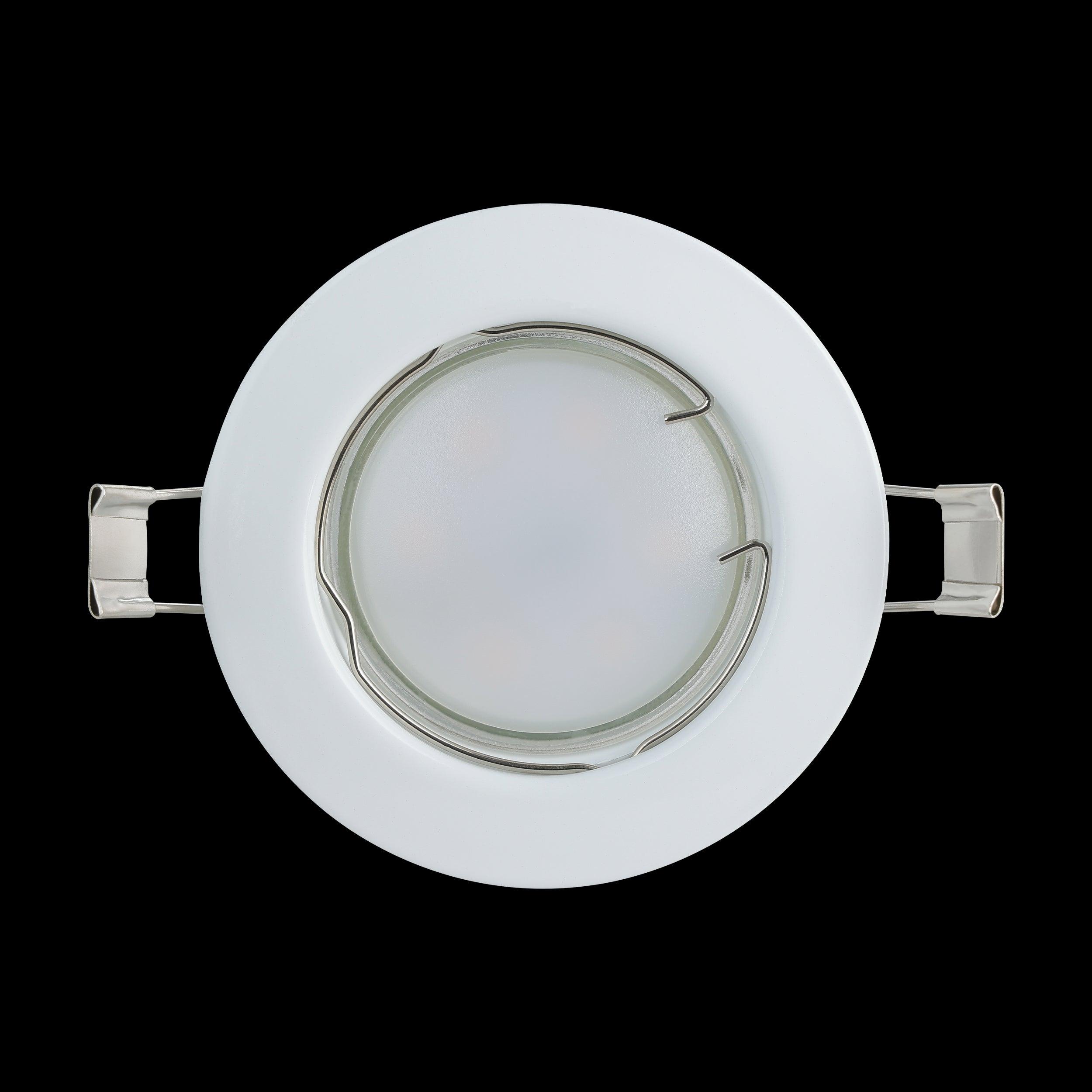 eglo peneto set of 3 white recessed downlights 7 8cm Kitchen Lighting Close Up