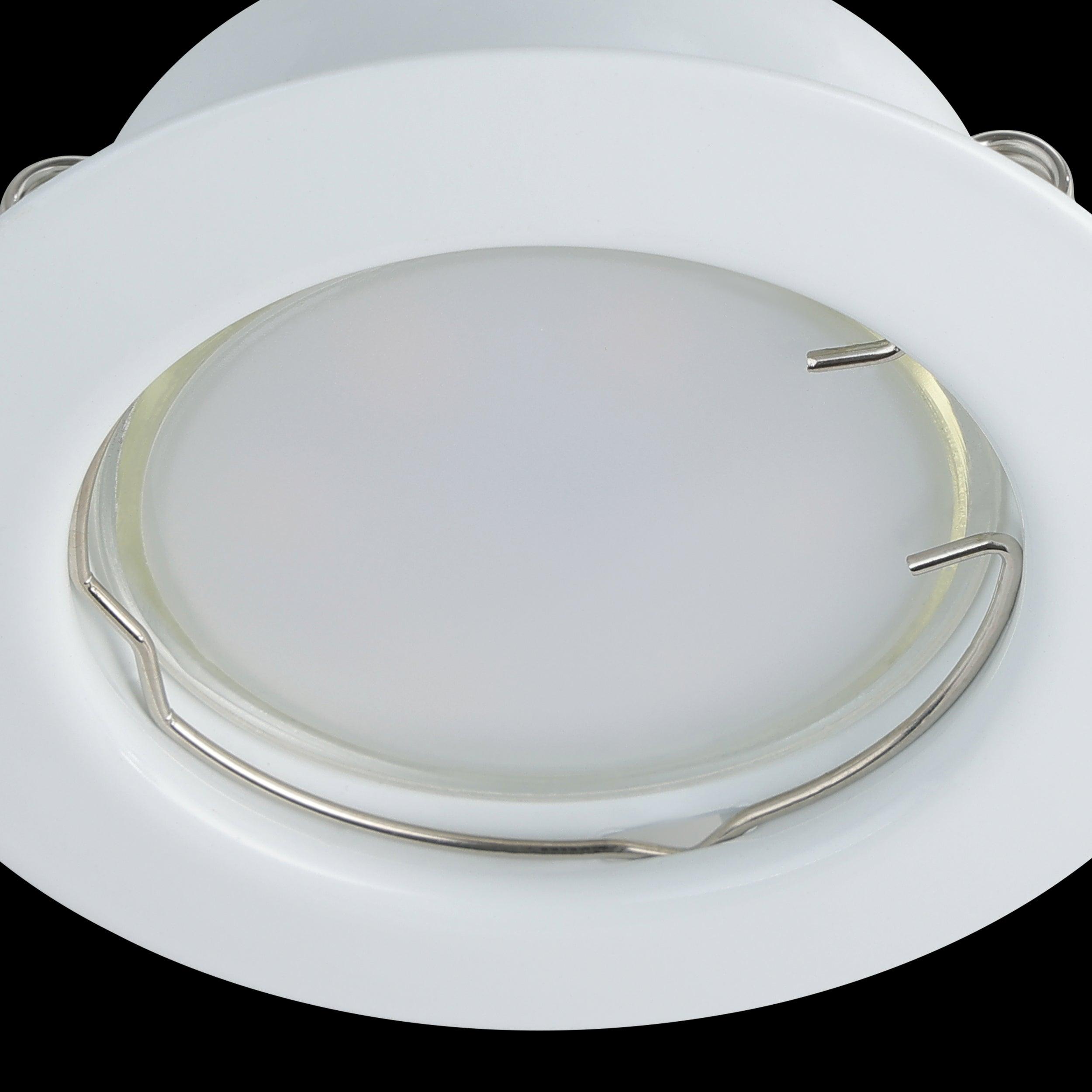 eglo peneto set of 3 white recessed downlights 7 8cm hallway lighting