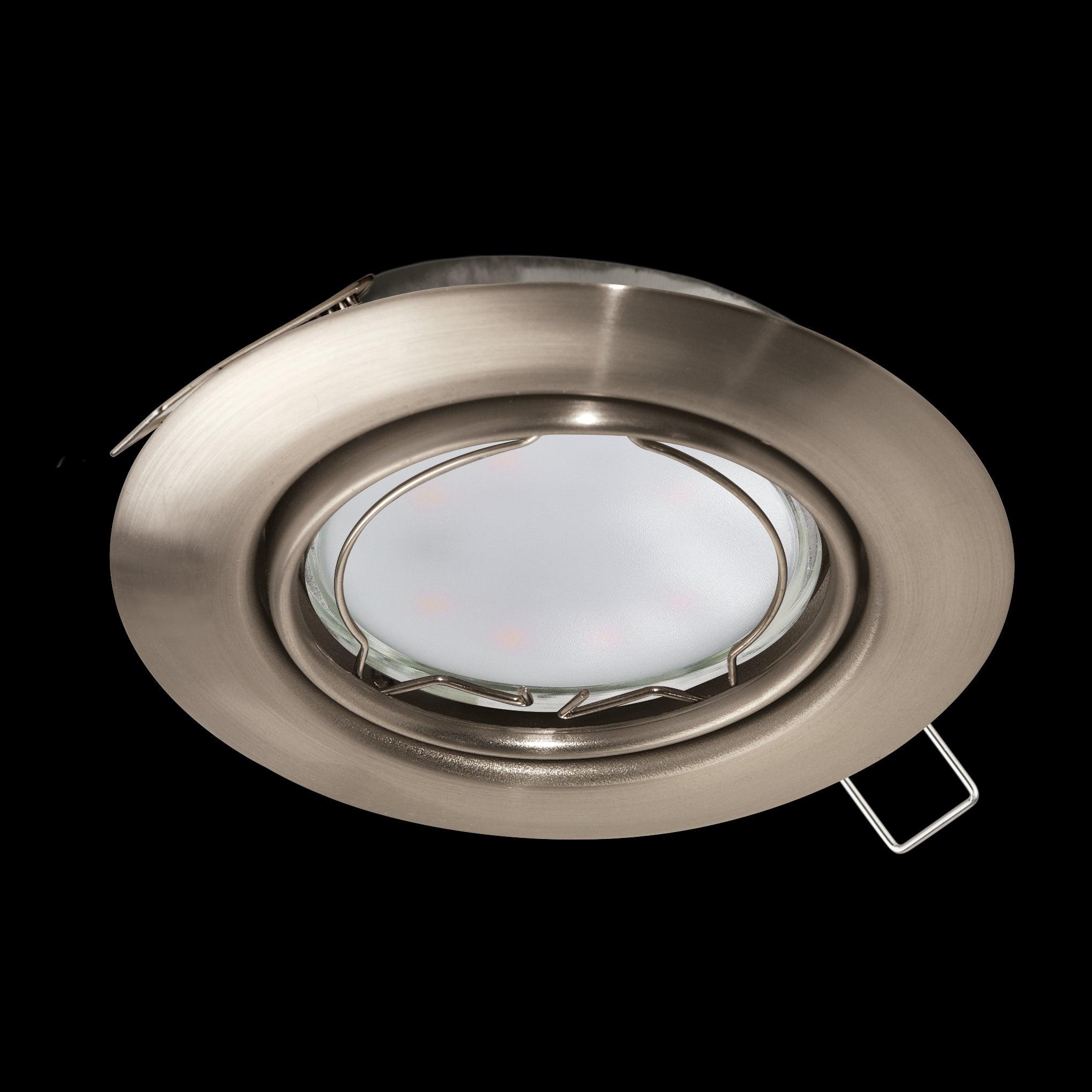 eglo peneto satin nickel recessed downlights