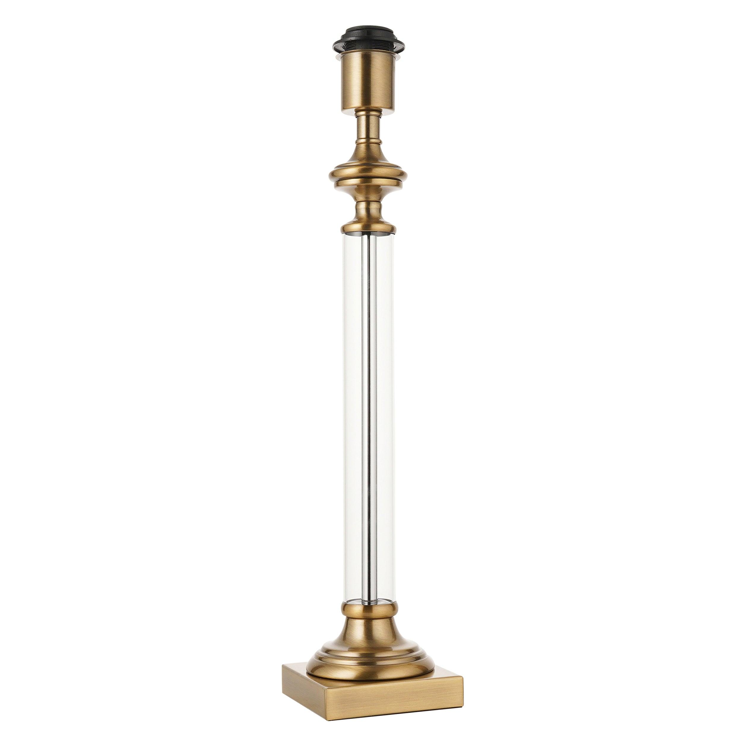 Endon Avebury 1 Light Antique Brass Table Lamp (Base Only)